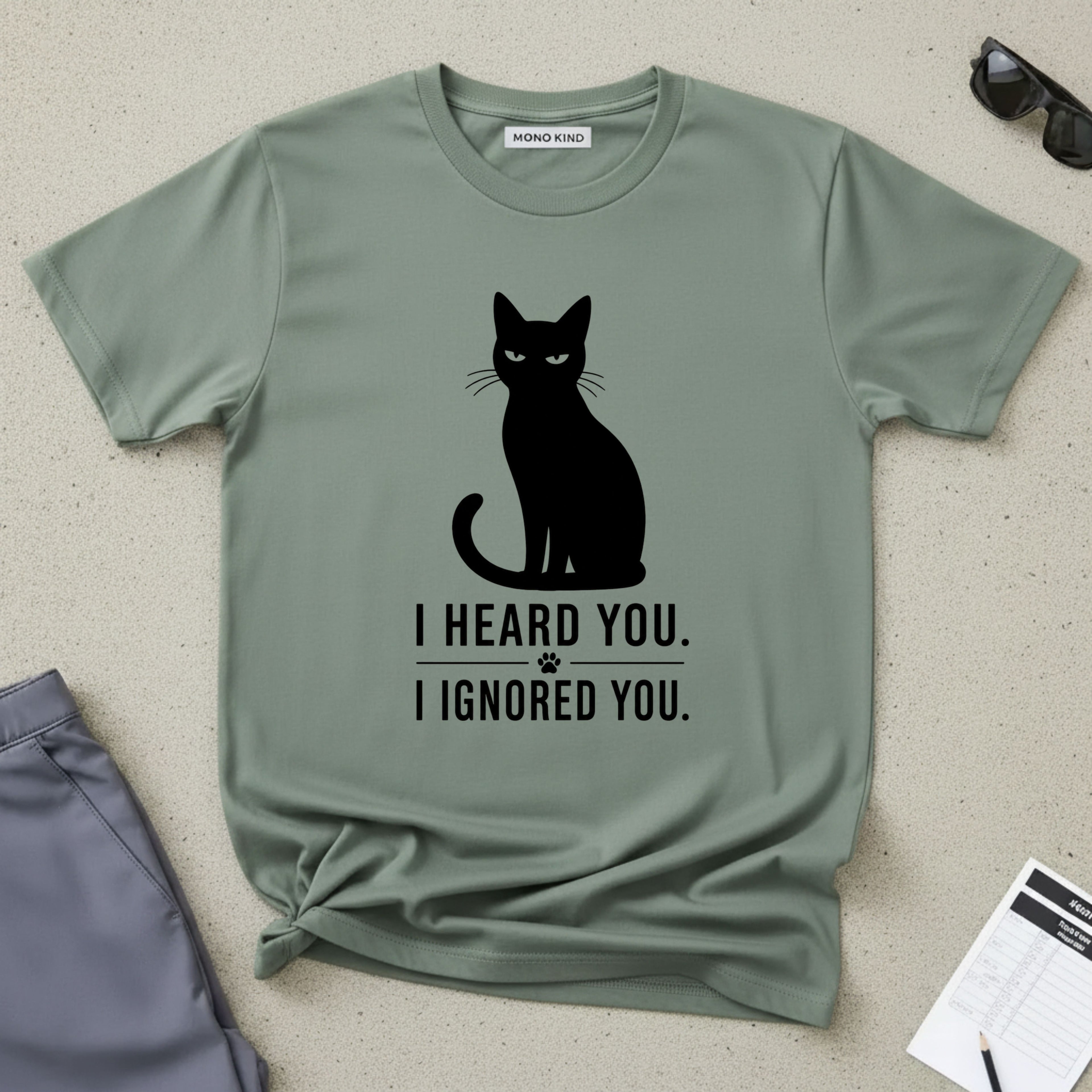 Funny Cat Graphic T-Shirt