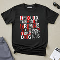 Red Block Typography Graphic T‑Shirt
