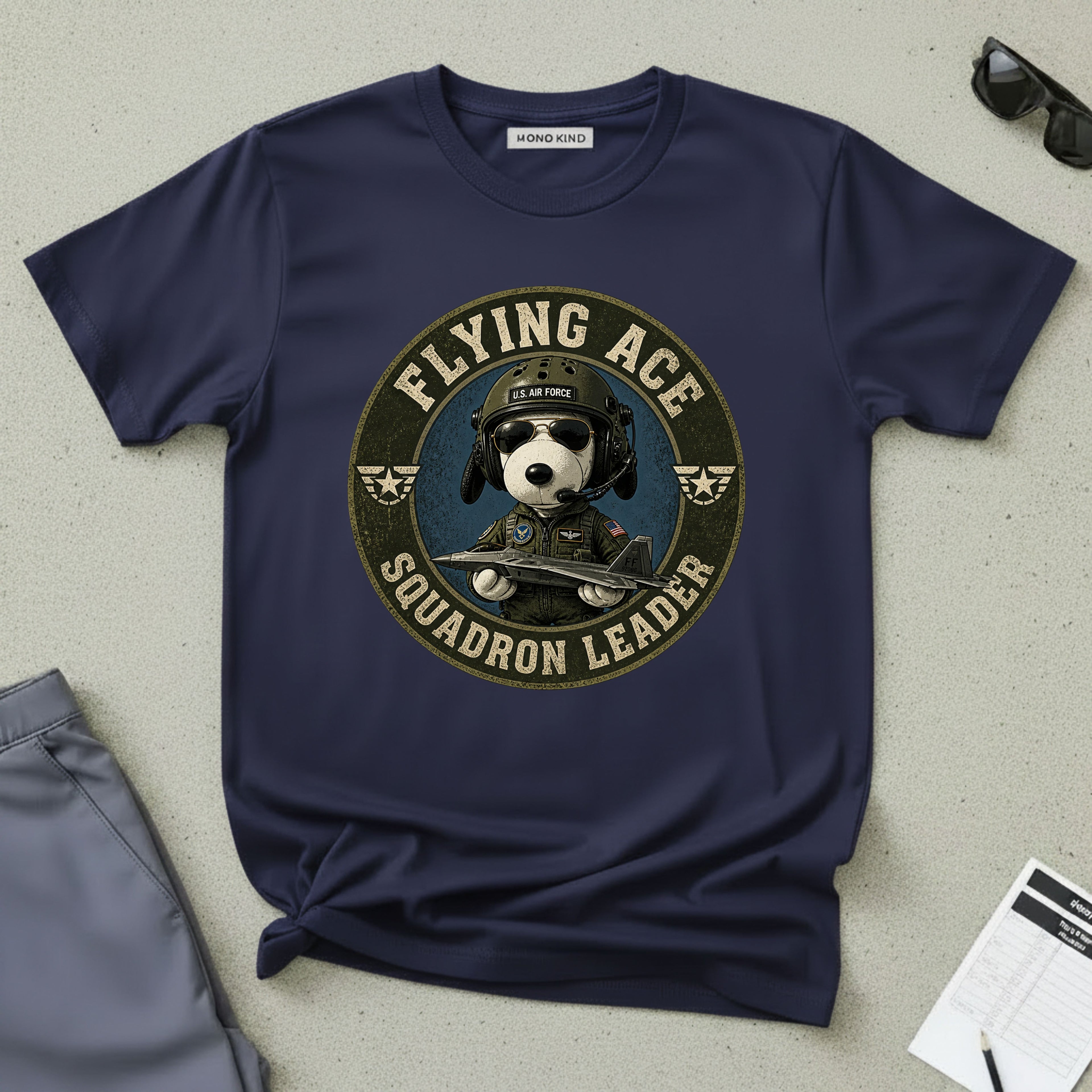 Flying Ace Squadron Leader T-Shirt