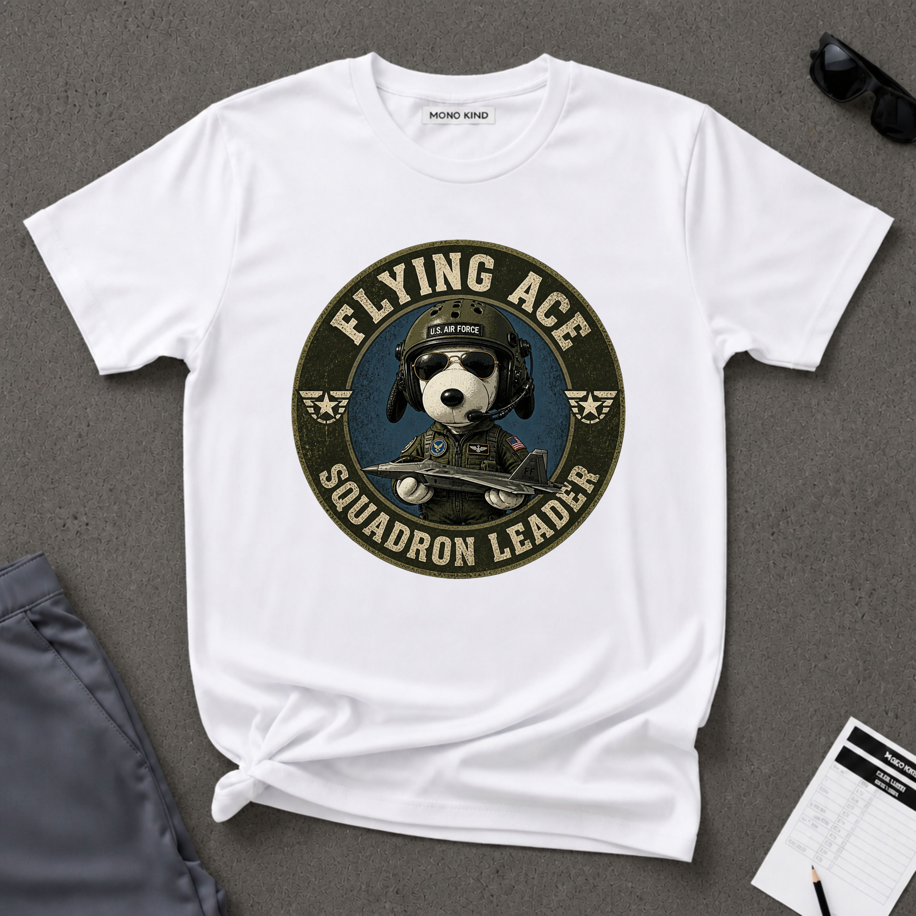 Flying Ace Squadron Leader T-Shirt
