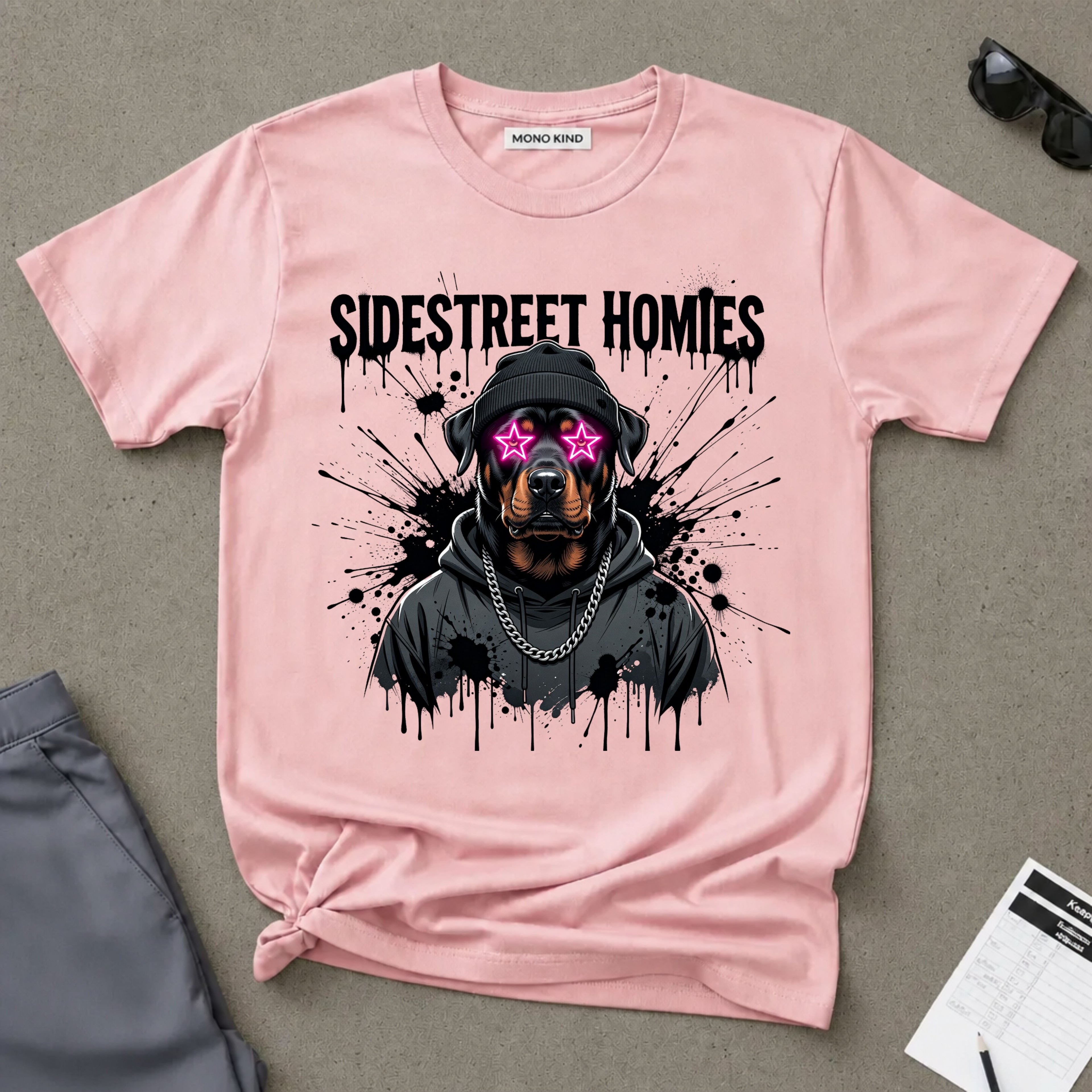 Rottweiler Hoodie Design Graphic T-Shirt