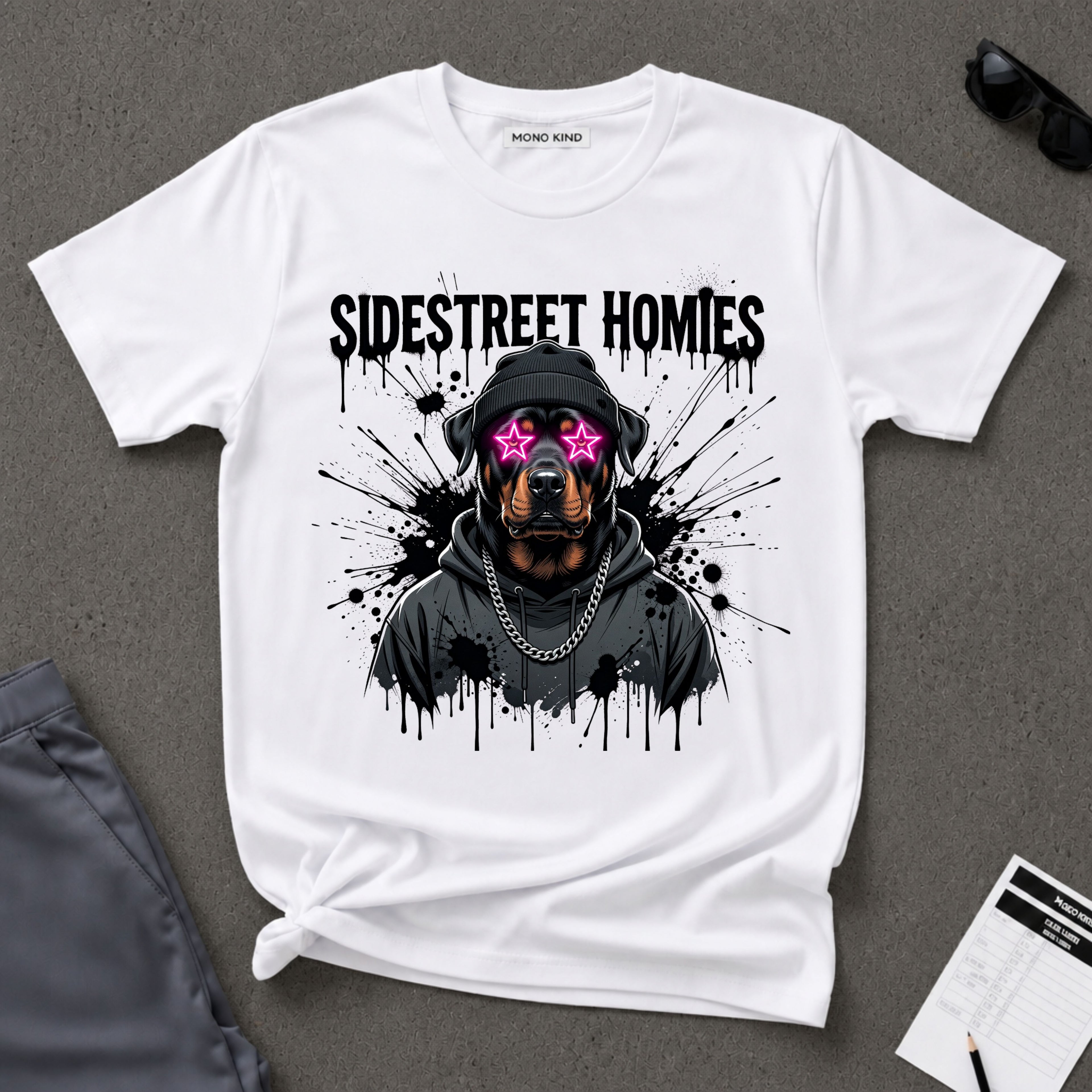Rottweiler Hoodie Design Graphic T-Shirt
