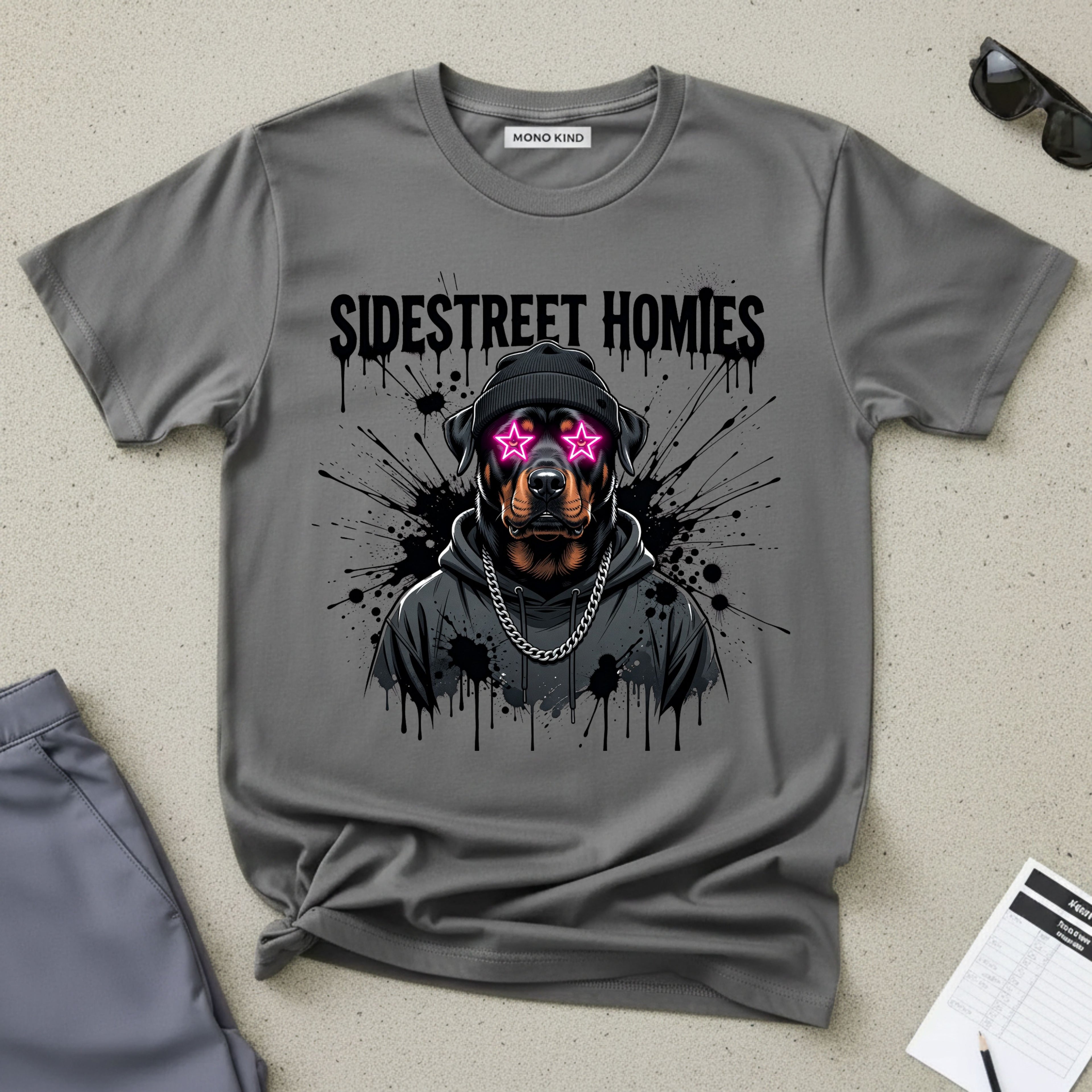 Rottweiler Hoodie Design Graphic T-Shirt