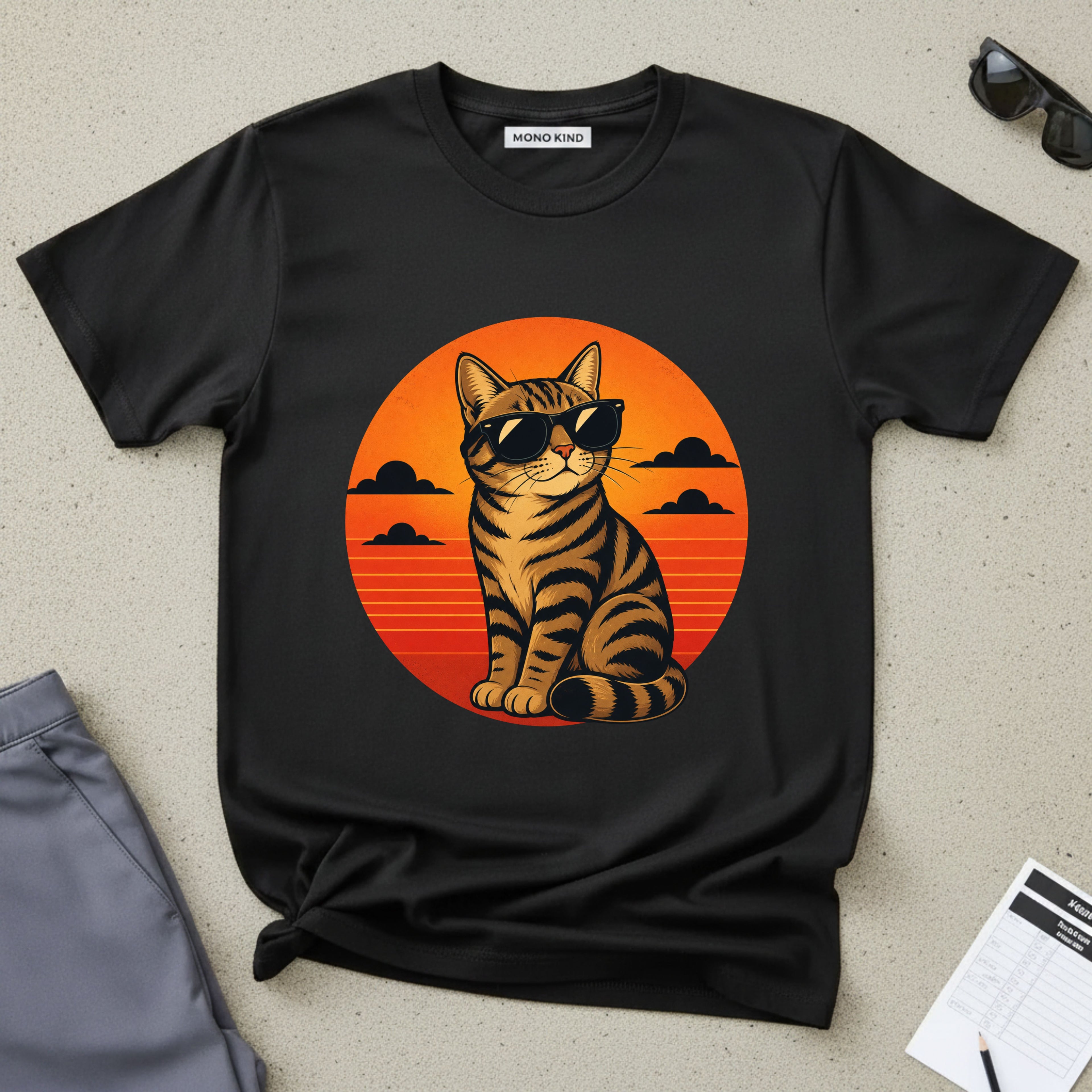 Cool Cat Sunset T-Shirt