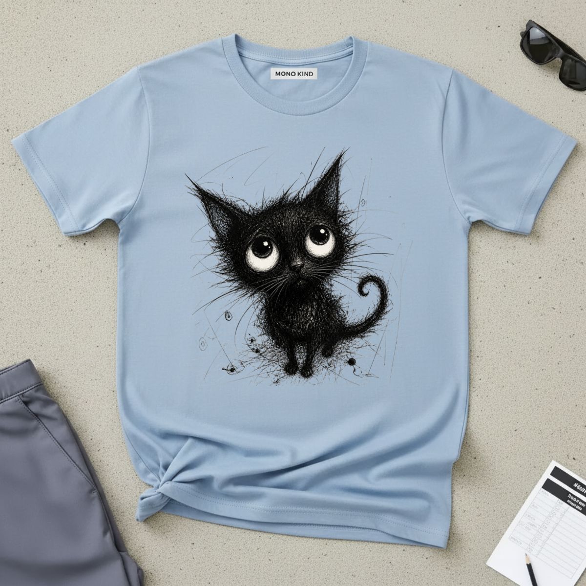 Cute Black Kitty T-Shirt
