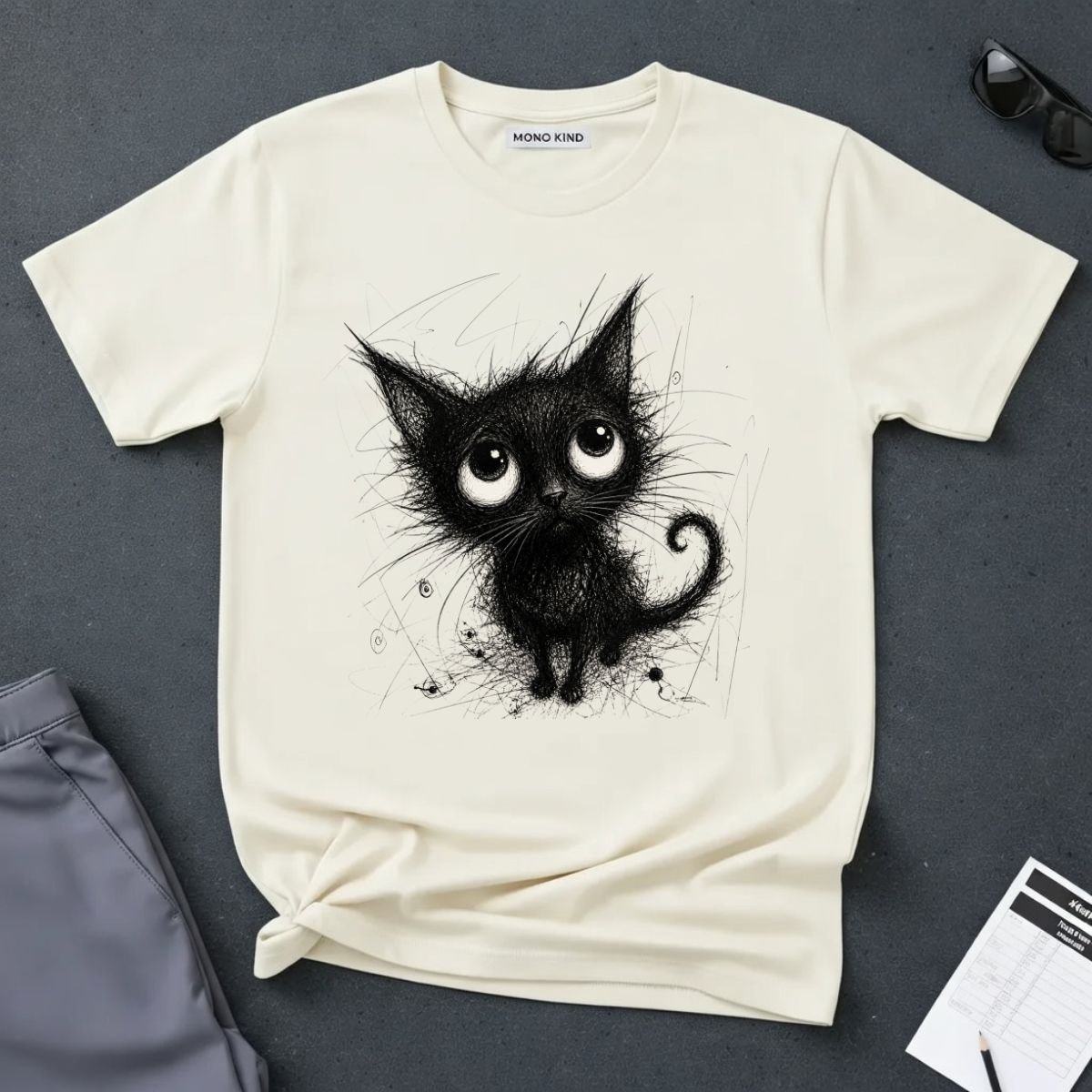 Cute Black Kitty T-Shirt