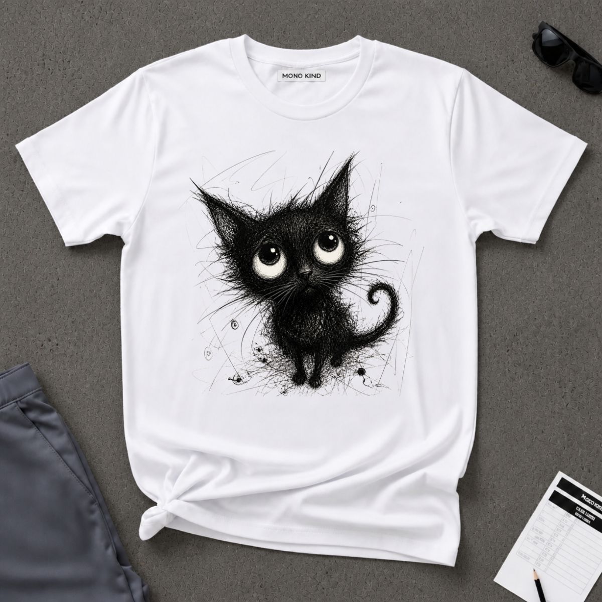 Cute Black Kitty T-Shirt