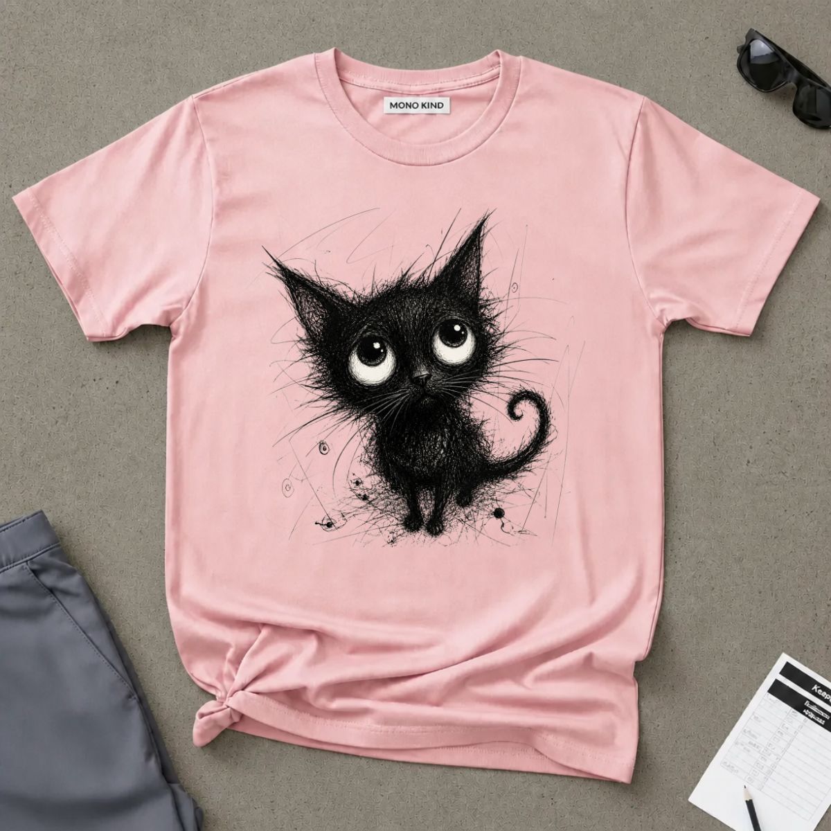 Cute Black Kitty T-Shirt