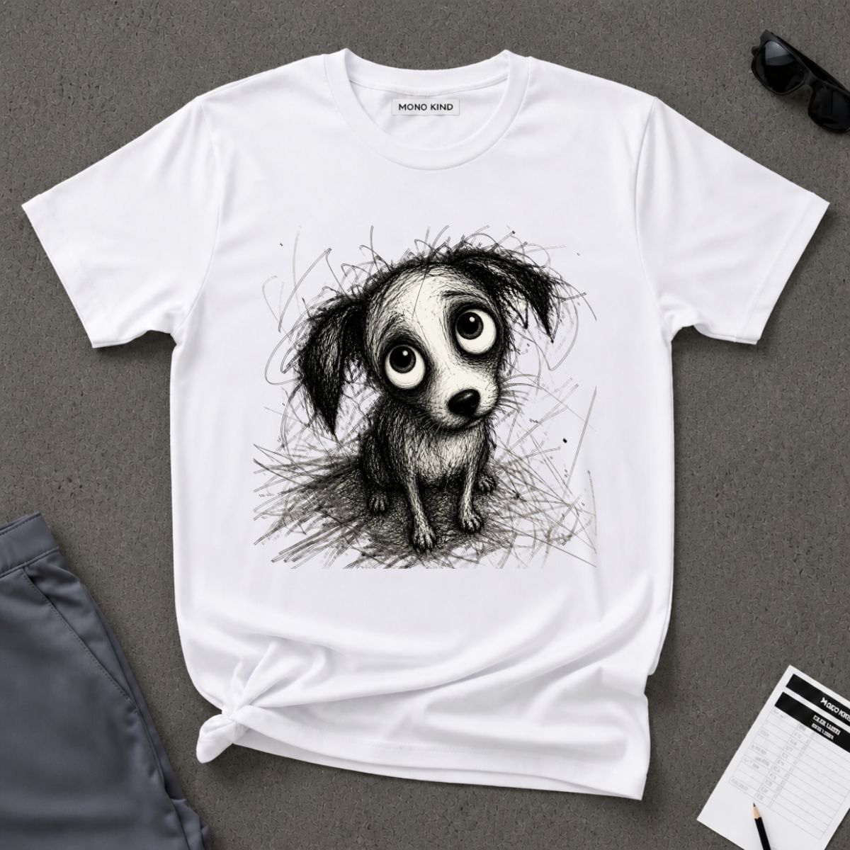 Sad Puppy Sketch T-Shirt