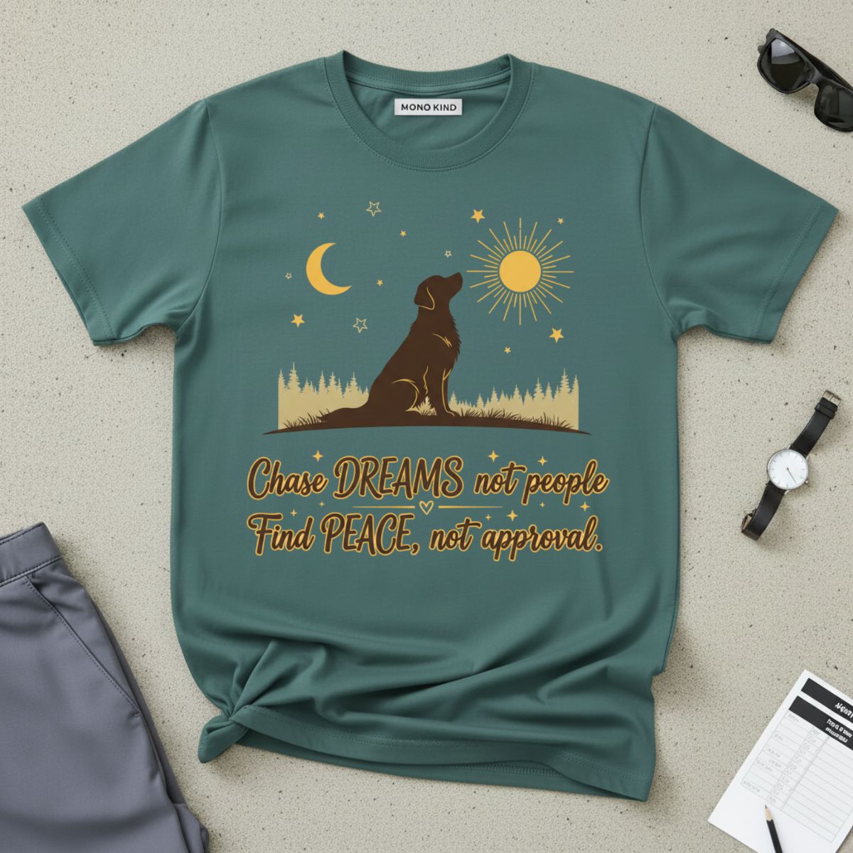 Dog Moonrise T‑Shirt