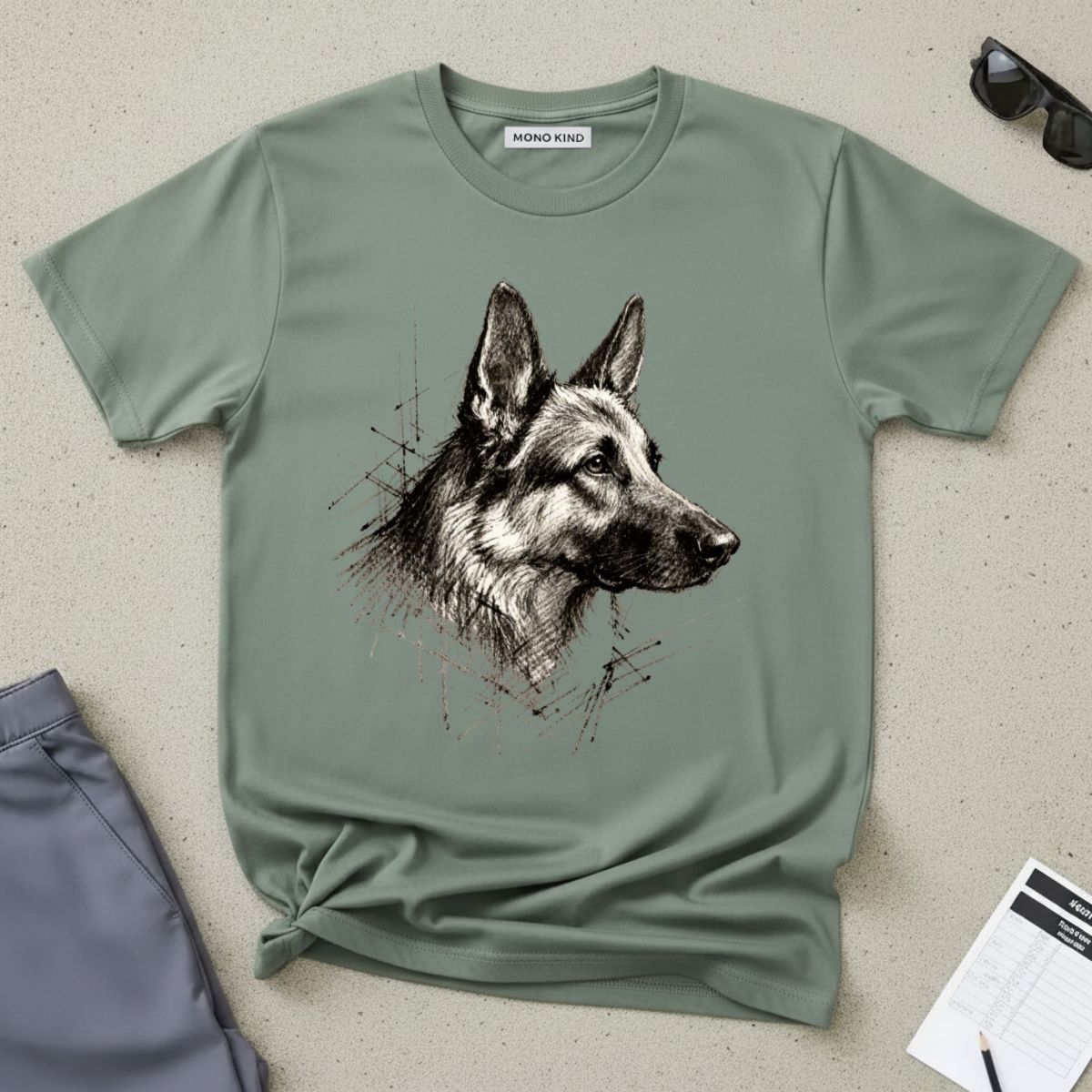 German Shepherd Portrait T-Shirt