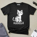 Cat "Handle with Care" T-Shirt