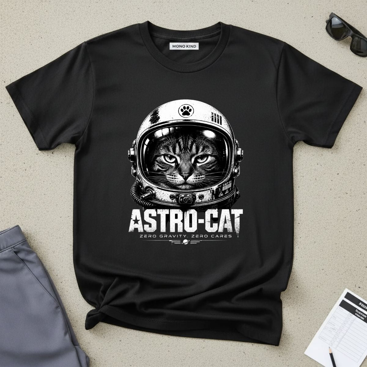Astro-Cat Helmet T-Shirt