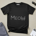 Meow Cat Graphic T-Shirt