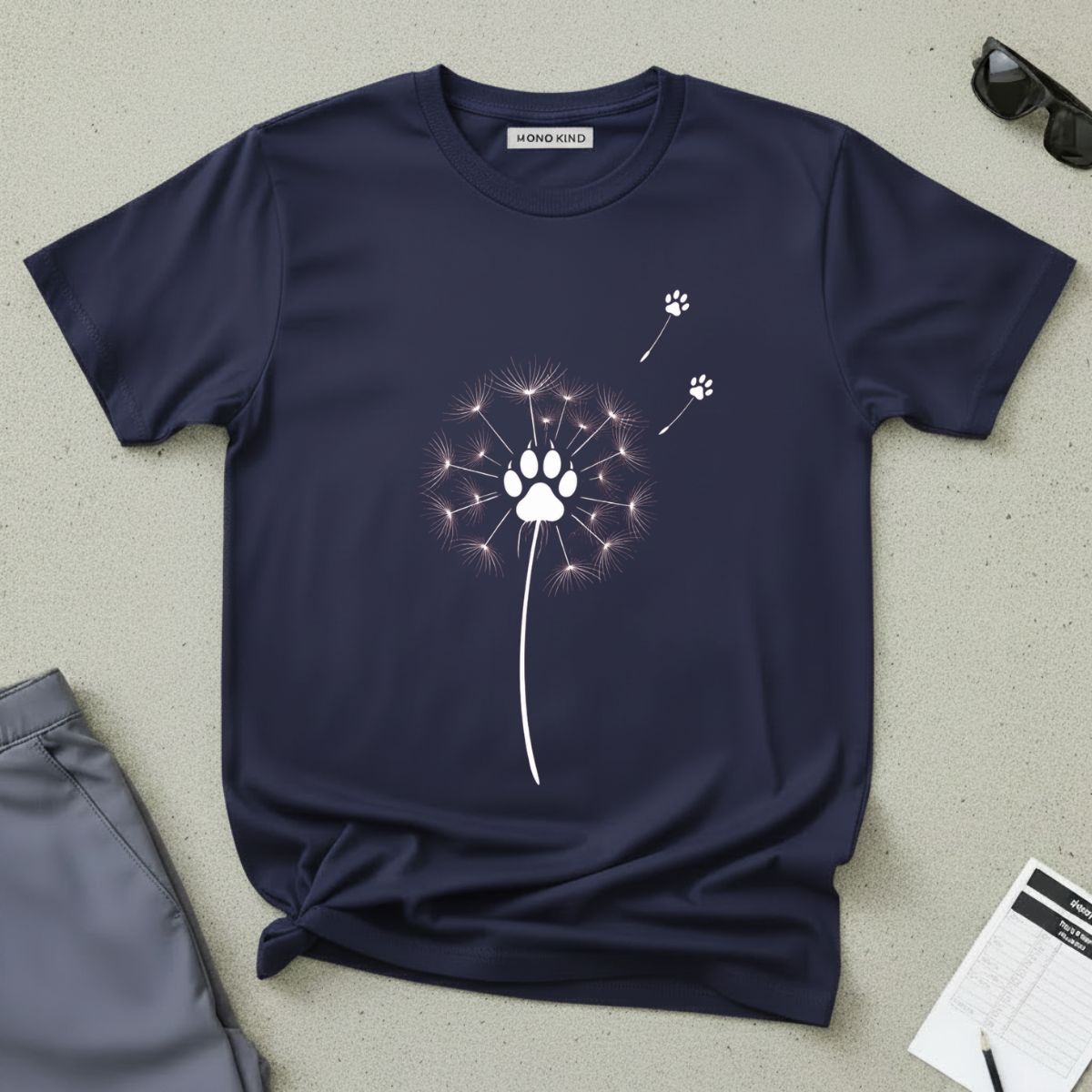Dog Lover Floral Paw Print