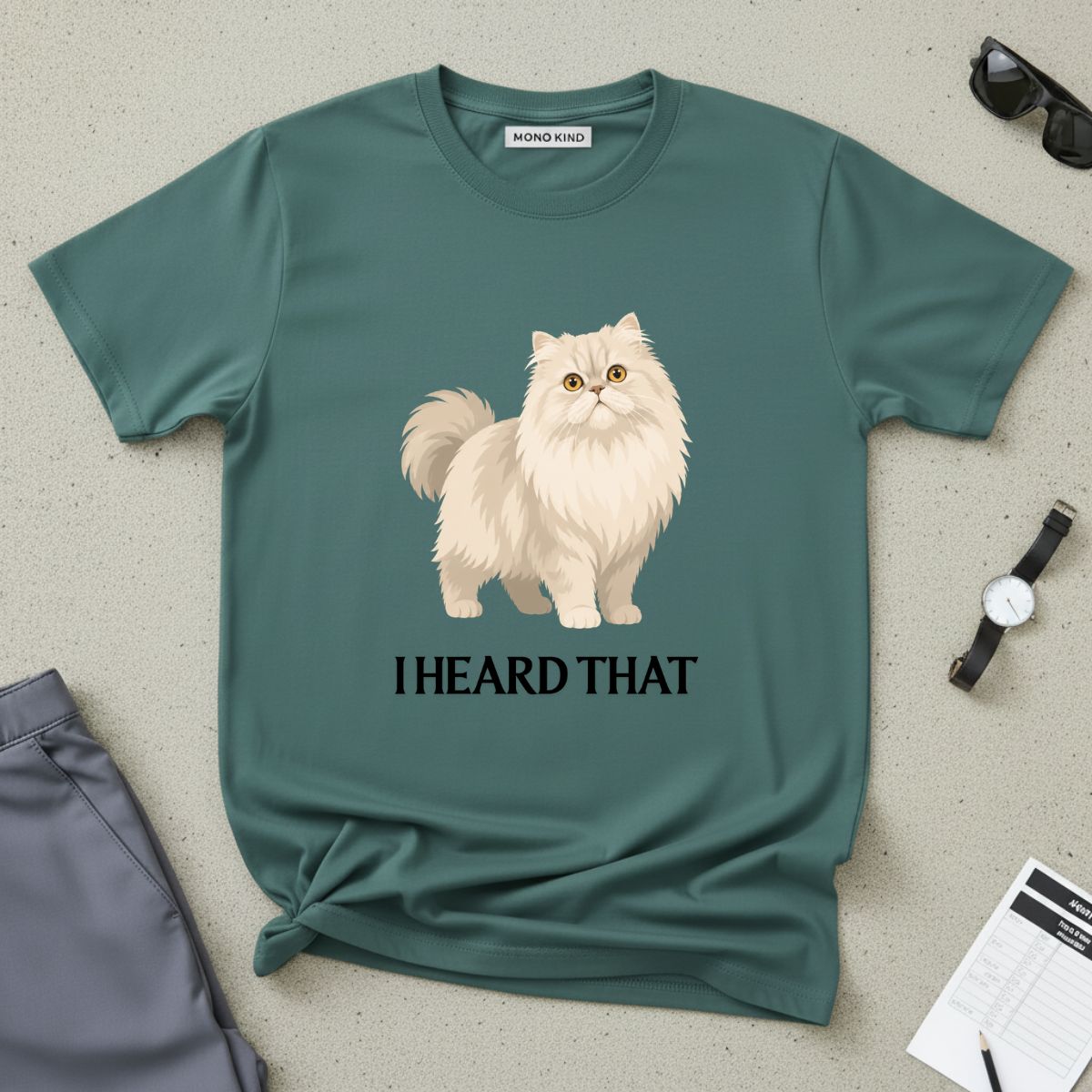 Persian Cat “I Heard That” T-Shirt