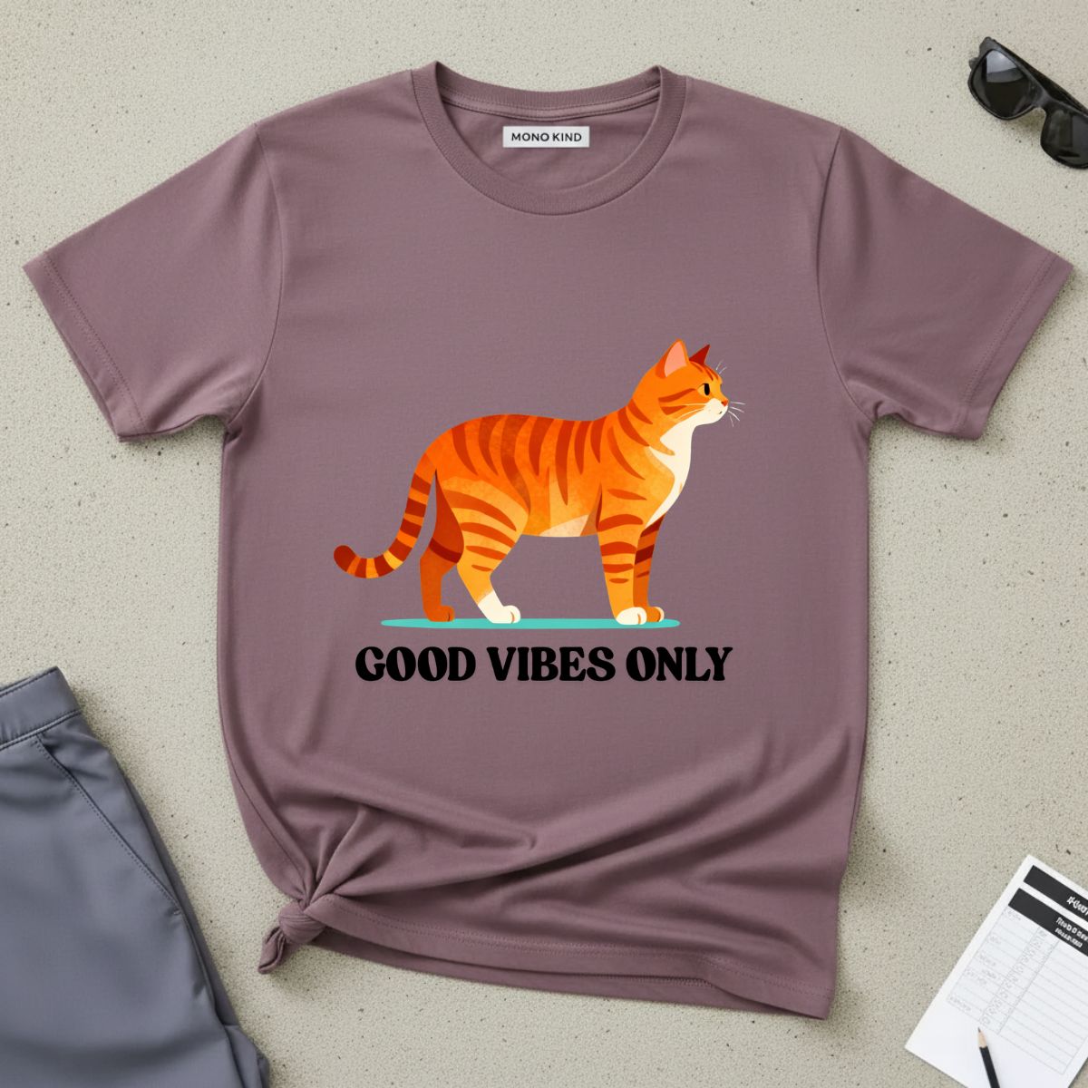 Good Vibes Only Cat T-Shirt