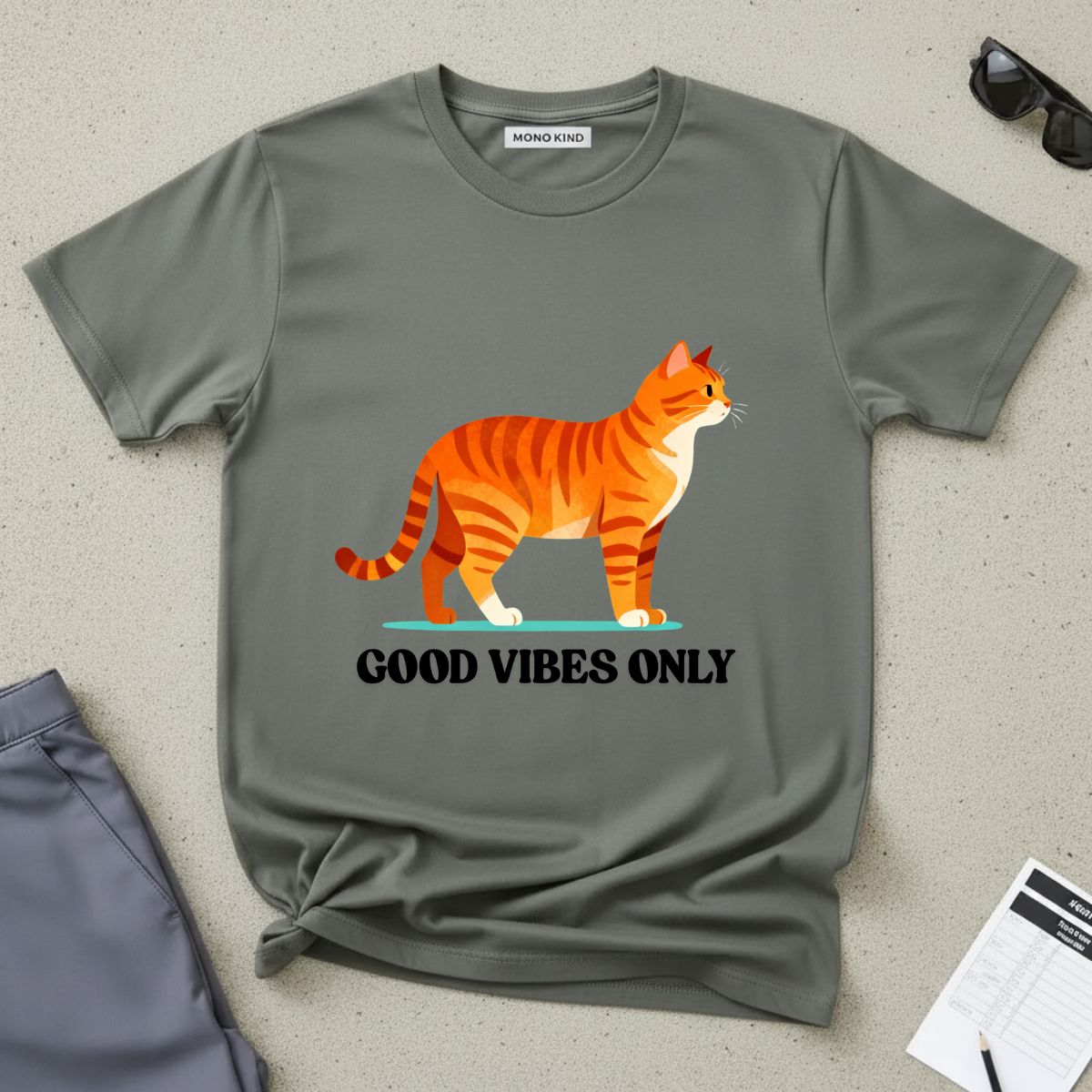 Good Vibes Only Cat T-Shirt