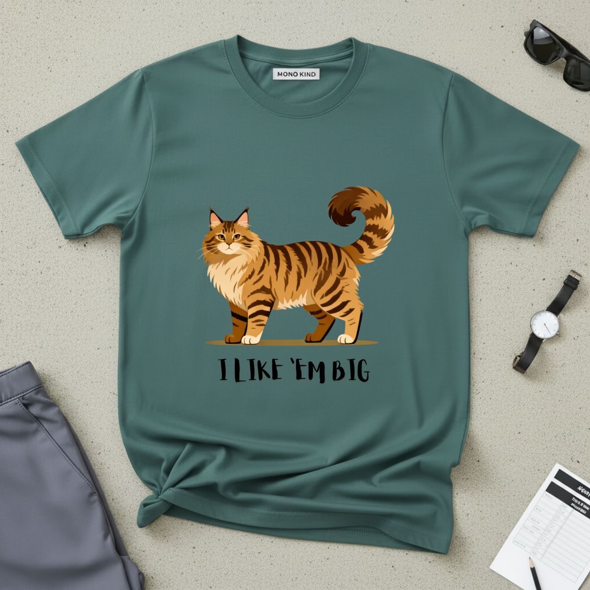 Orange Tabby Graphic Cat Lover T-Shirt