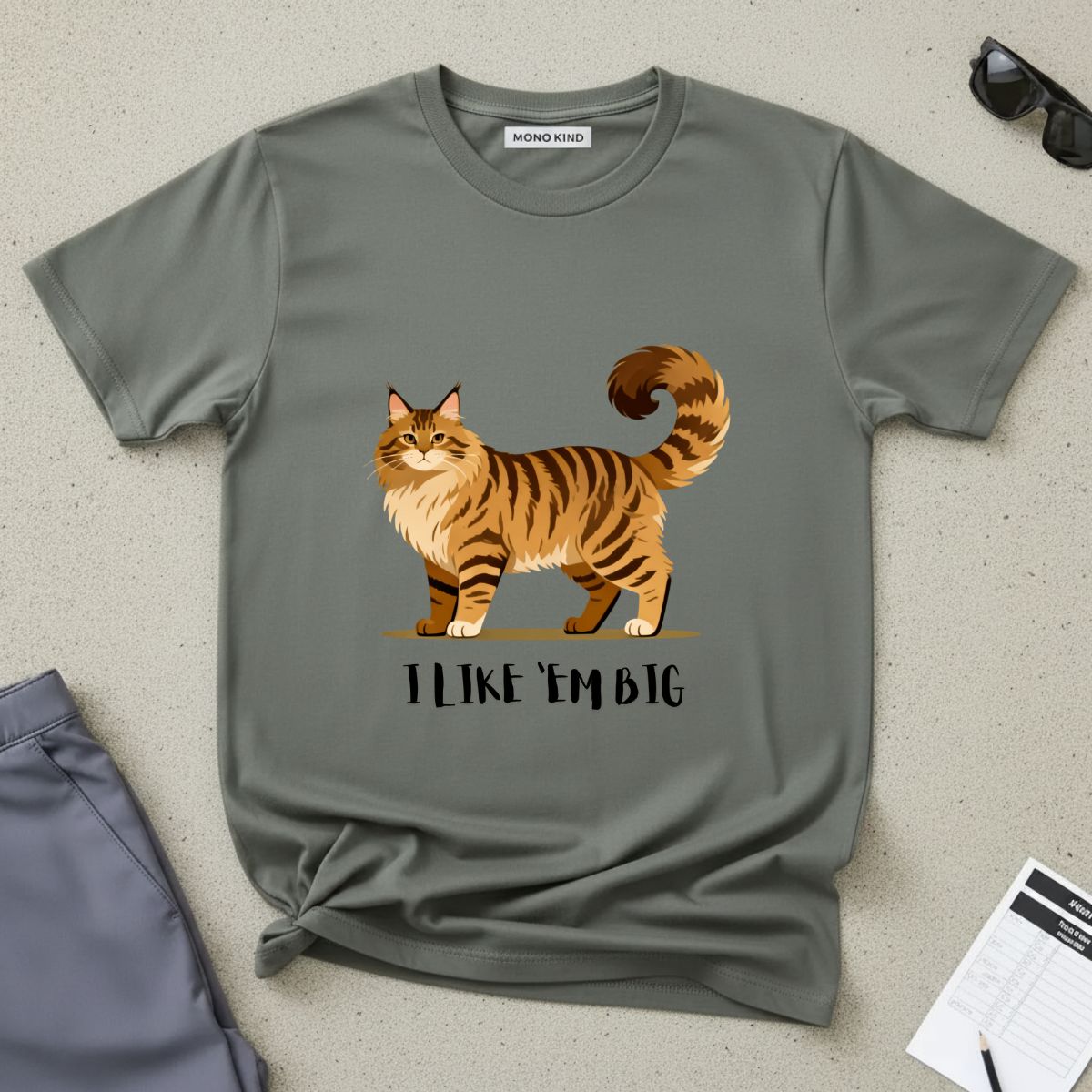 Orange Tabby Graphic Cat Lover T-Shirt