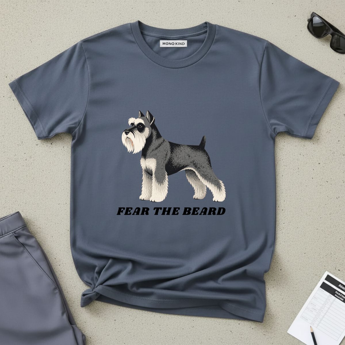 Schnauzer 'Fear the Beard' T-Shirt