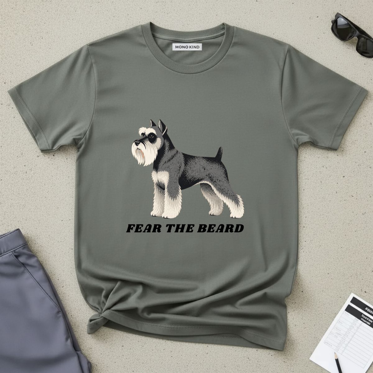 Schnauzer 'Fear the Beard' T-Shirt