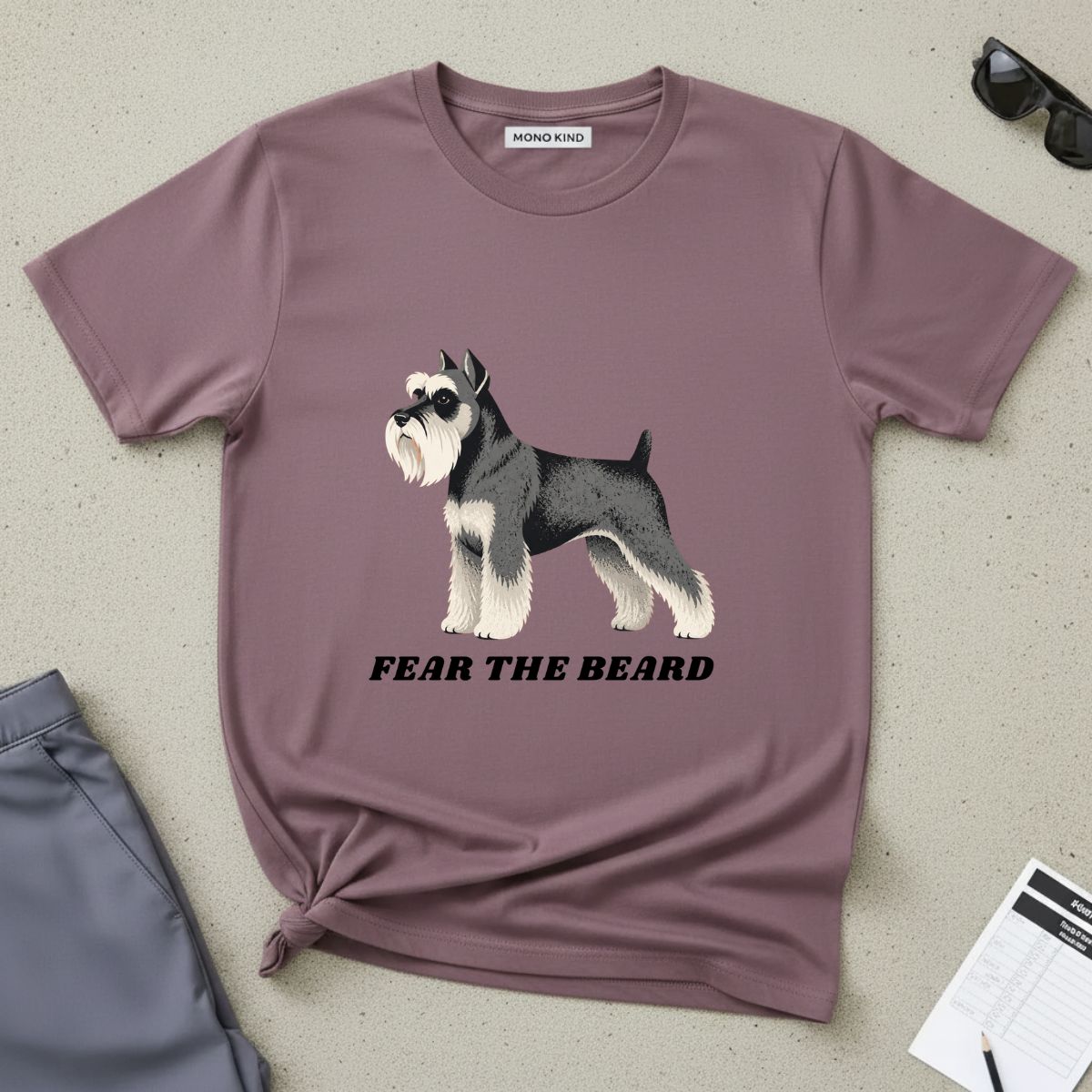 Schnauzer 'Fear the Beard' T-Shirt