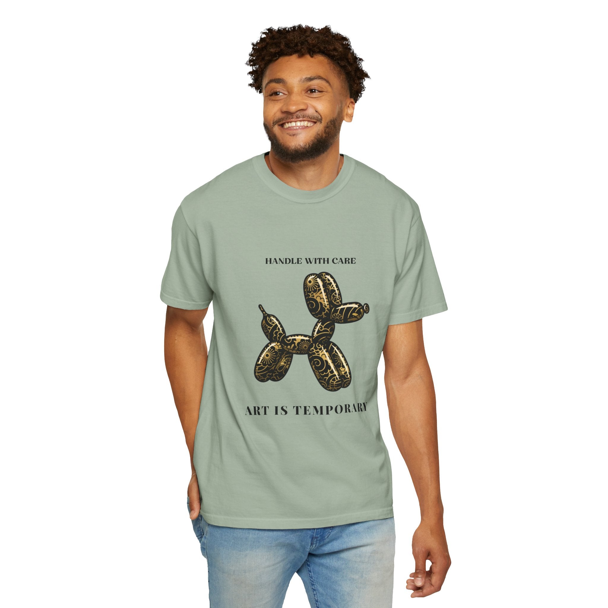 Art Is Temporary Balloon Dog T-Shirt — Handle With Care Graphic Tee
