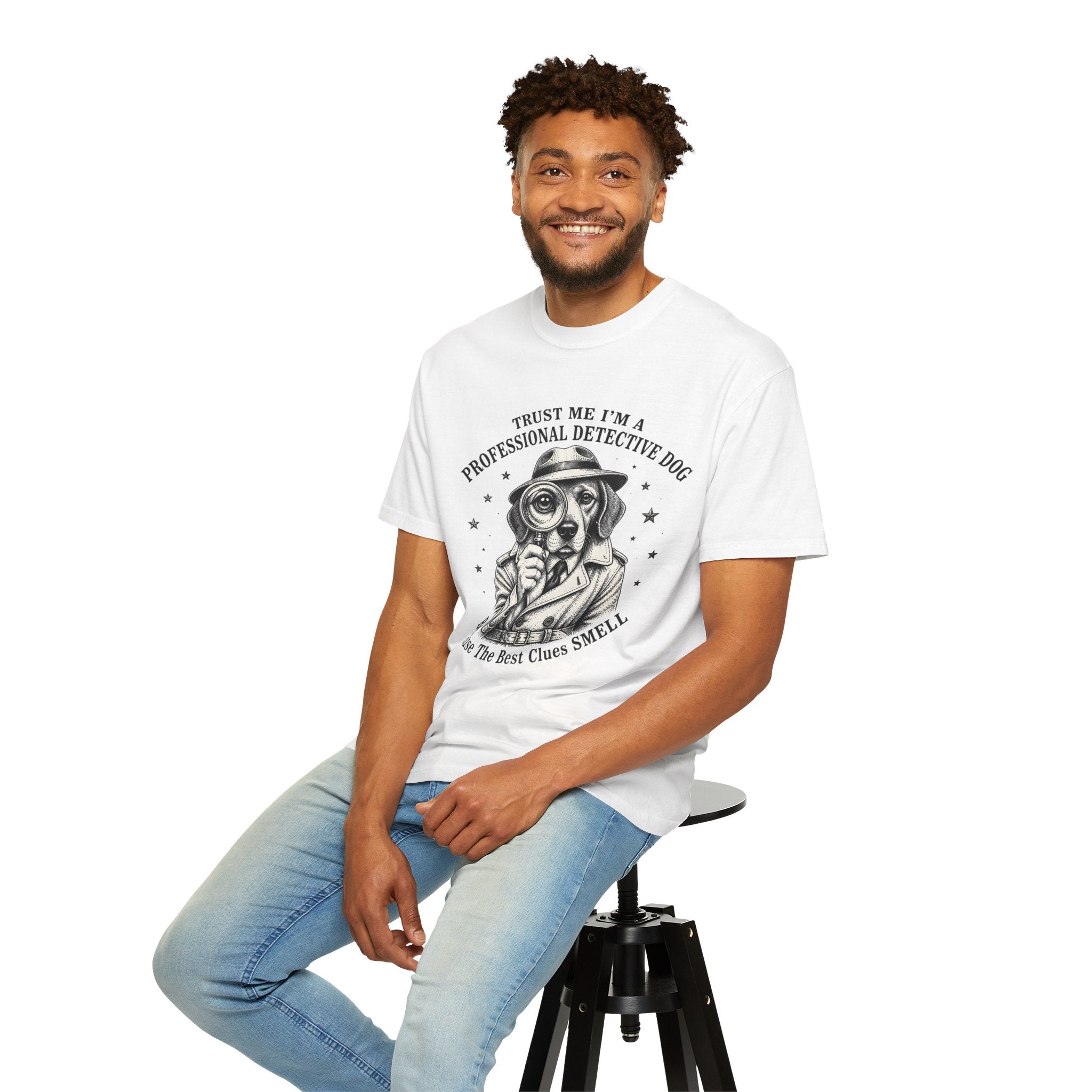 Detective Dog T-Shirt — "Trust Me I'm a Professional Detective Dog" Graphic Tee