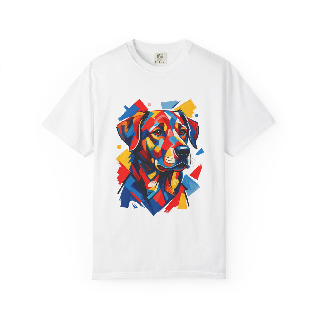 Labrador Pop-Art T-Shirt — Vibrant Multi-Color Dog Portrait