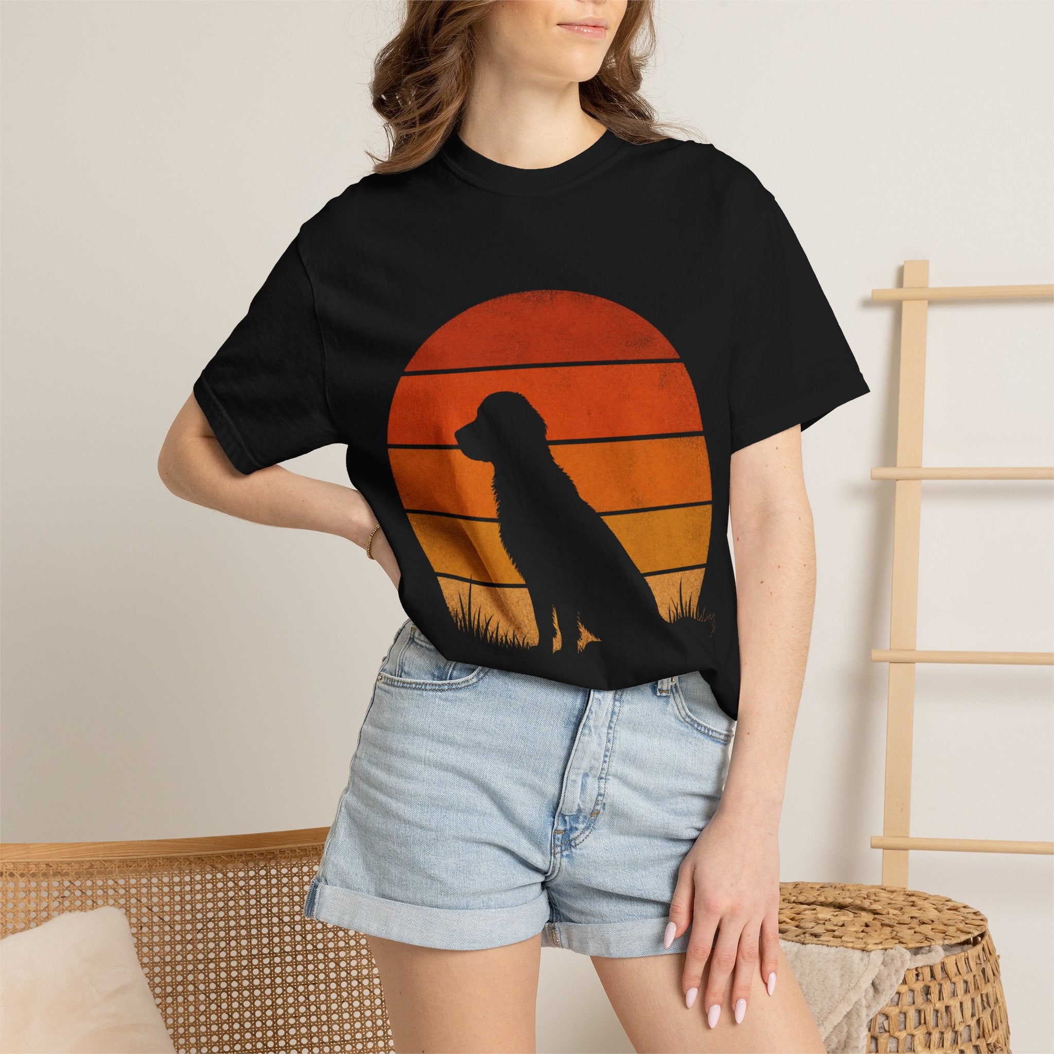 Dog Silhouette Sunset T-Shirt