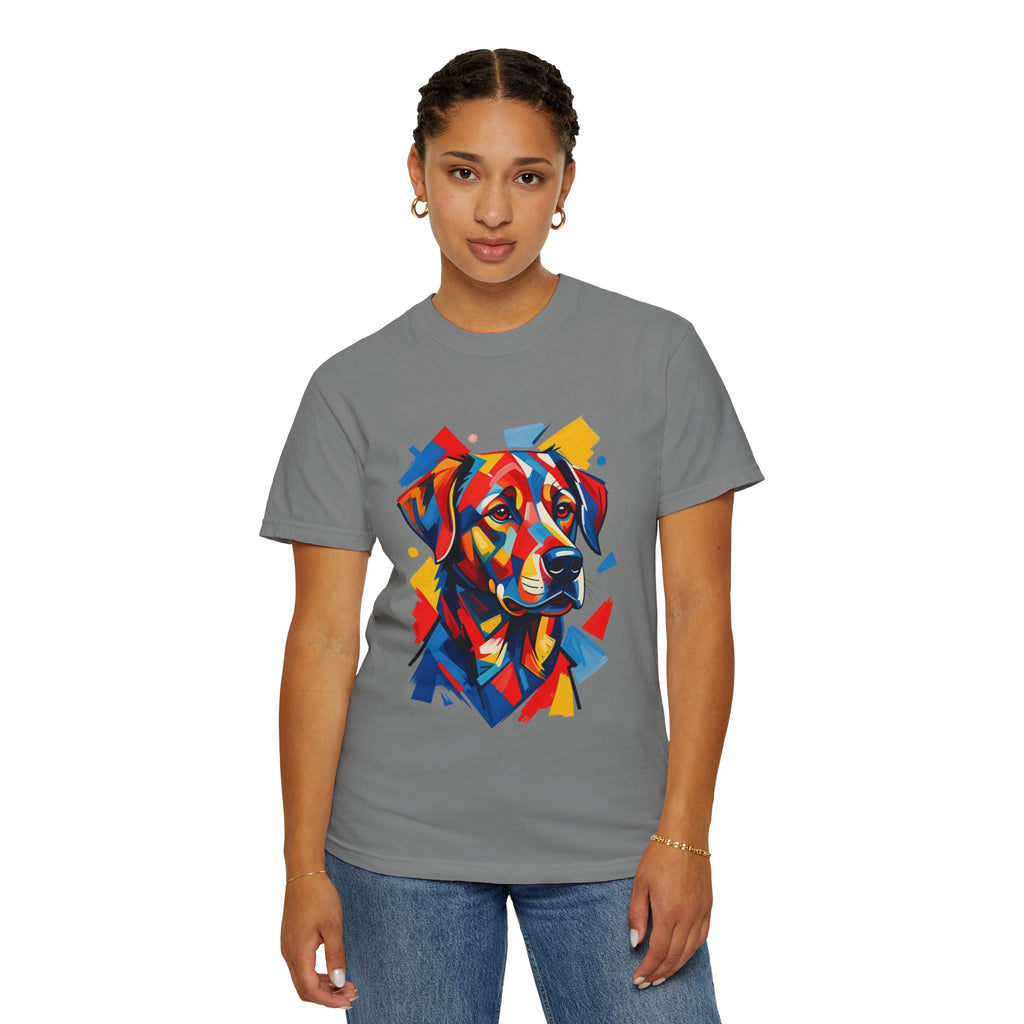 Labrador Pop-Art T-Shirt — Vibrant Multi-Color Dog Portrait