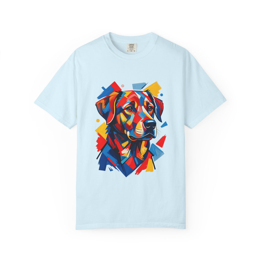 Labrador Pop-Art T-Shirt — Vibrant Multi-Color Dog Portrait