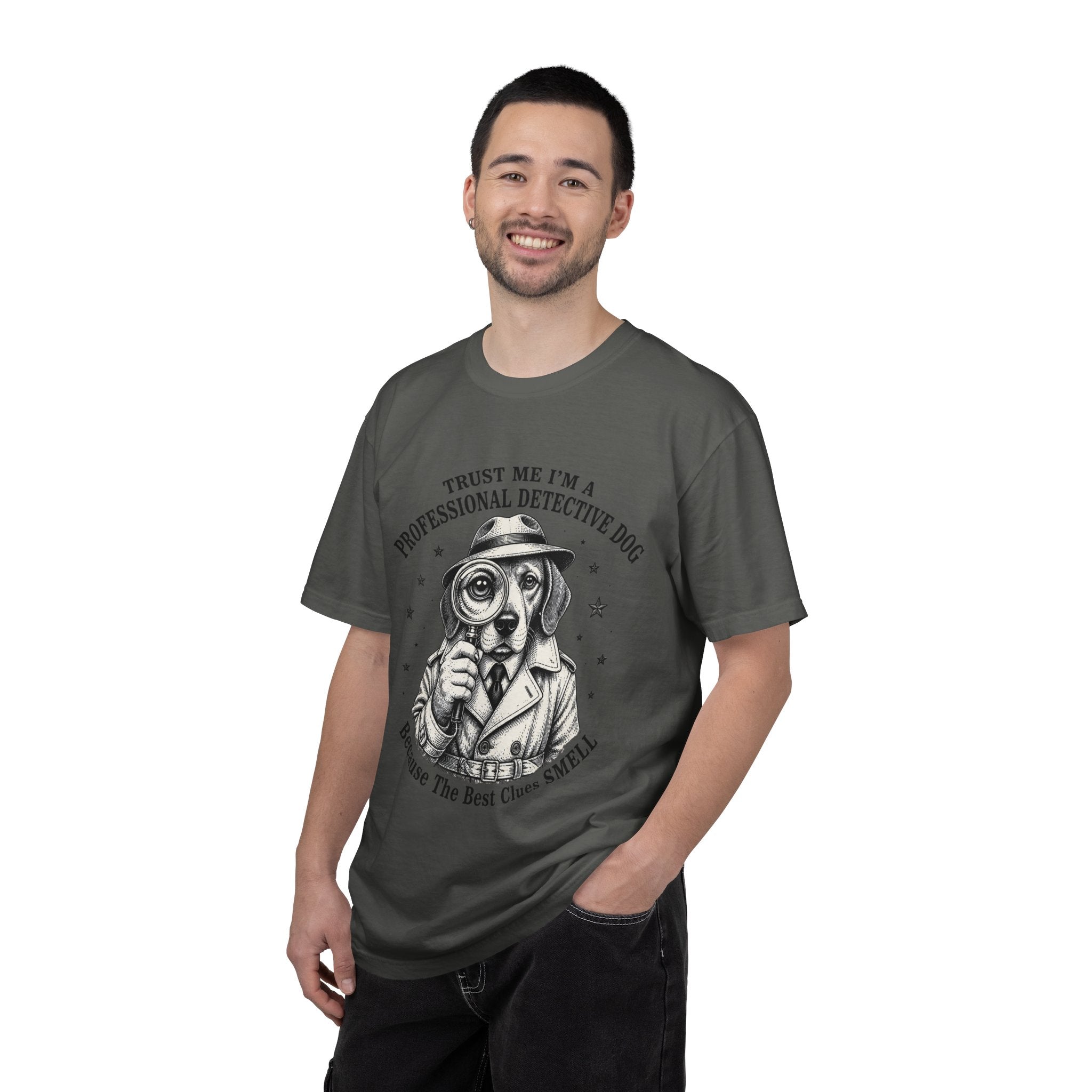 Detective Dog T-Shirt — "Trust Me I'm a Professional Detective Dog" Graphic Tee