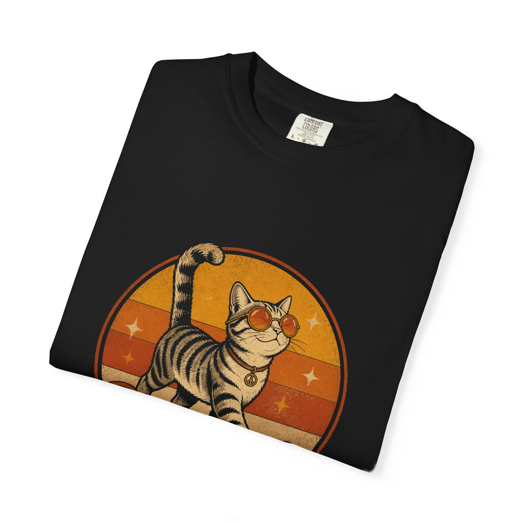 Stay Pawsitive Retro Cat T-Shirt