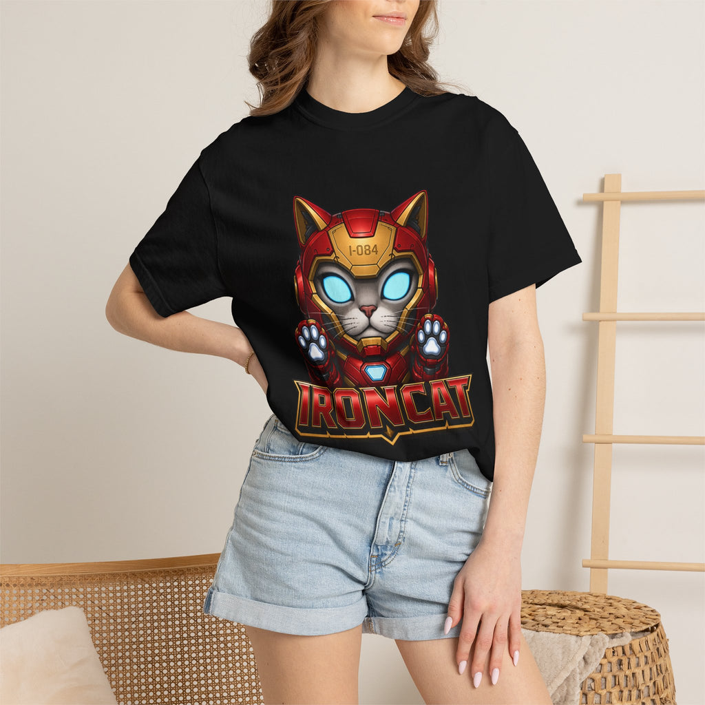 Ironcat T-Shirt — Superhero Mecha Cat Graphic Tee