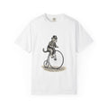 Victorian Dapper Tabby Cat T-Shirt — Penny-Farthing Bicycle Engraving
