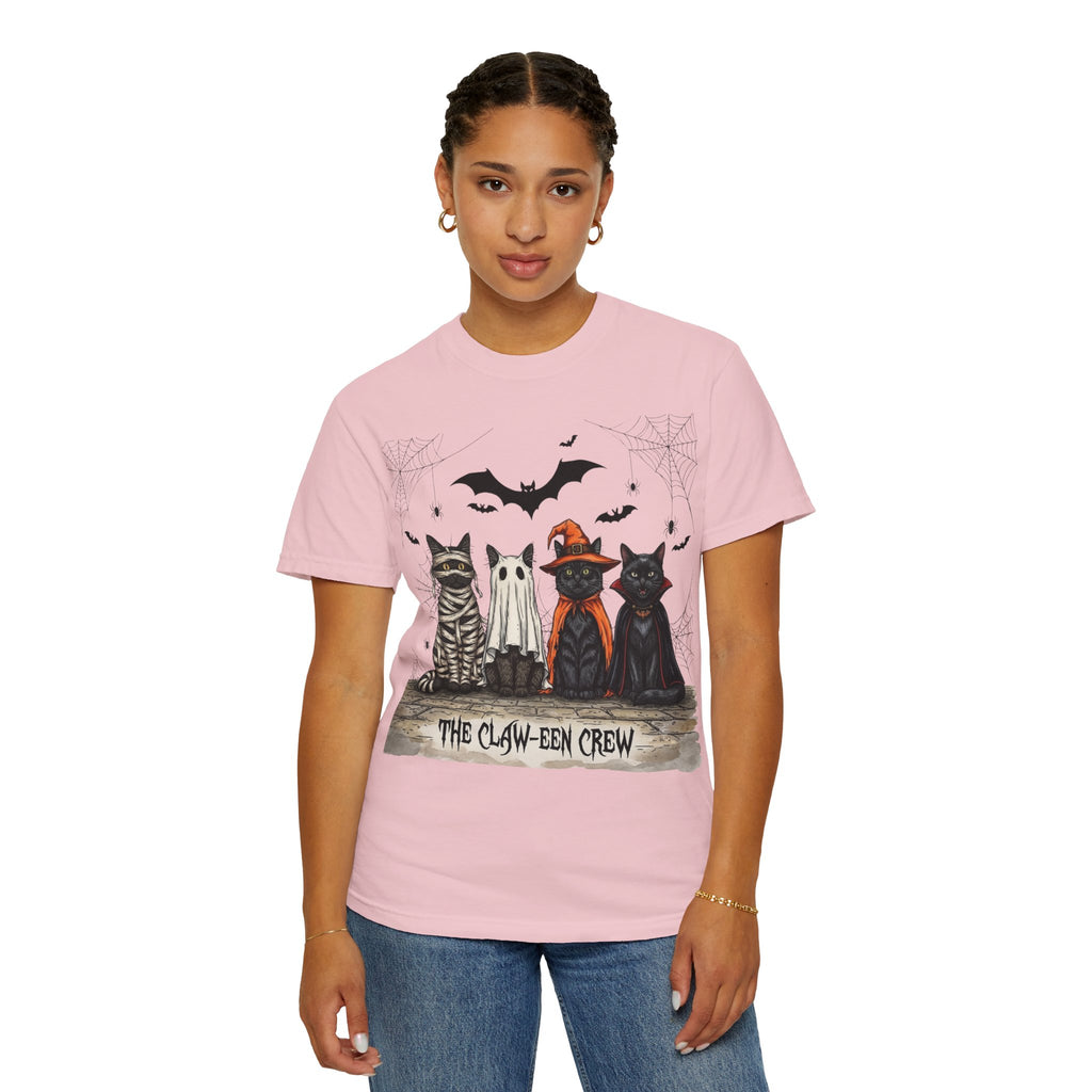 Halloween Cat Costume T-Shirt — "THE CLAW-EEN CREW"