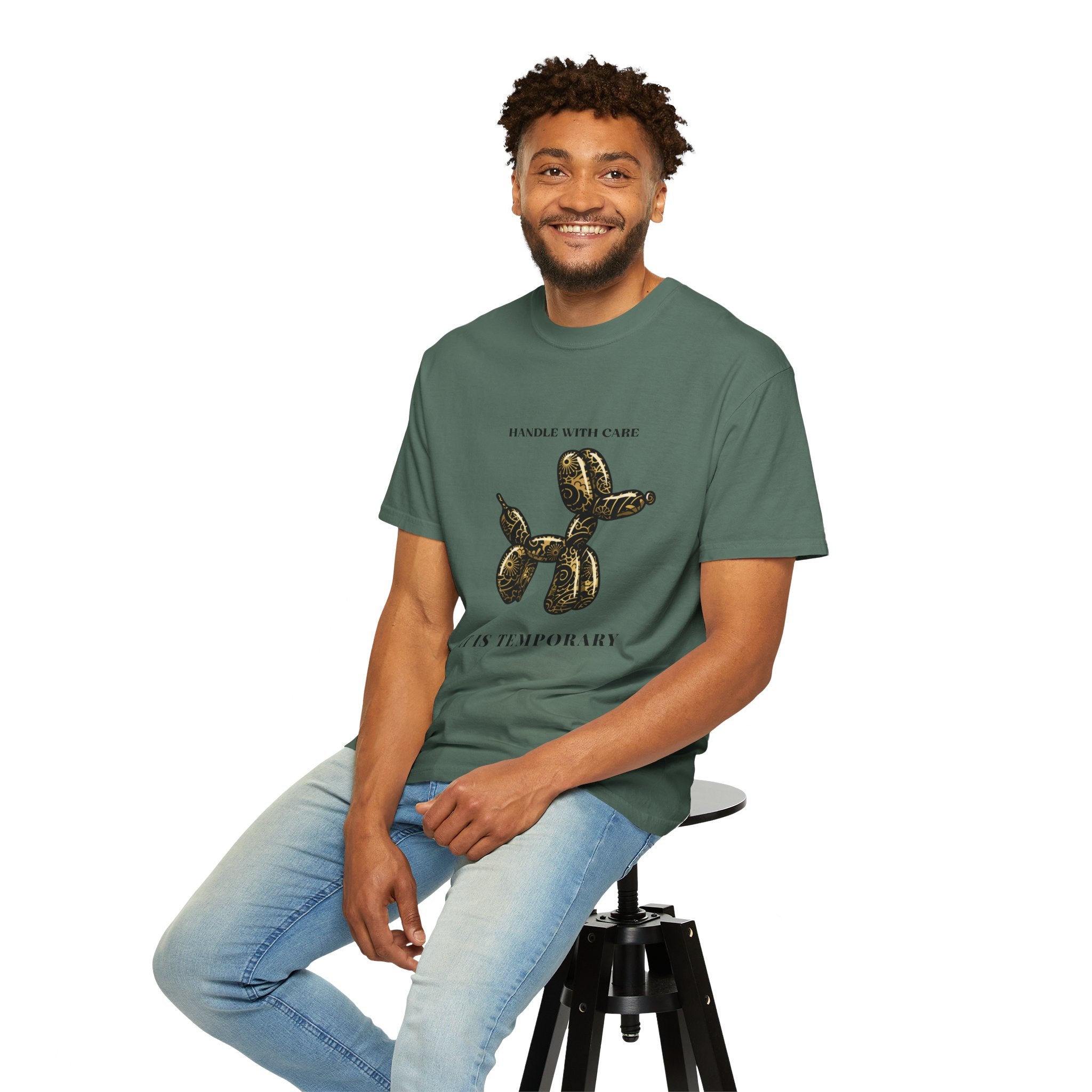 Art Is Temporary Balloon Dog T-Shirt — Handle With Care Graphic Tee