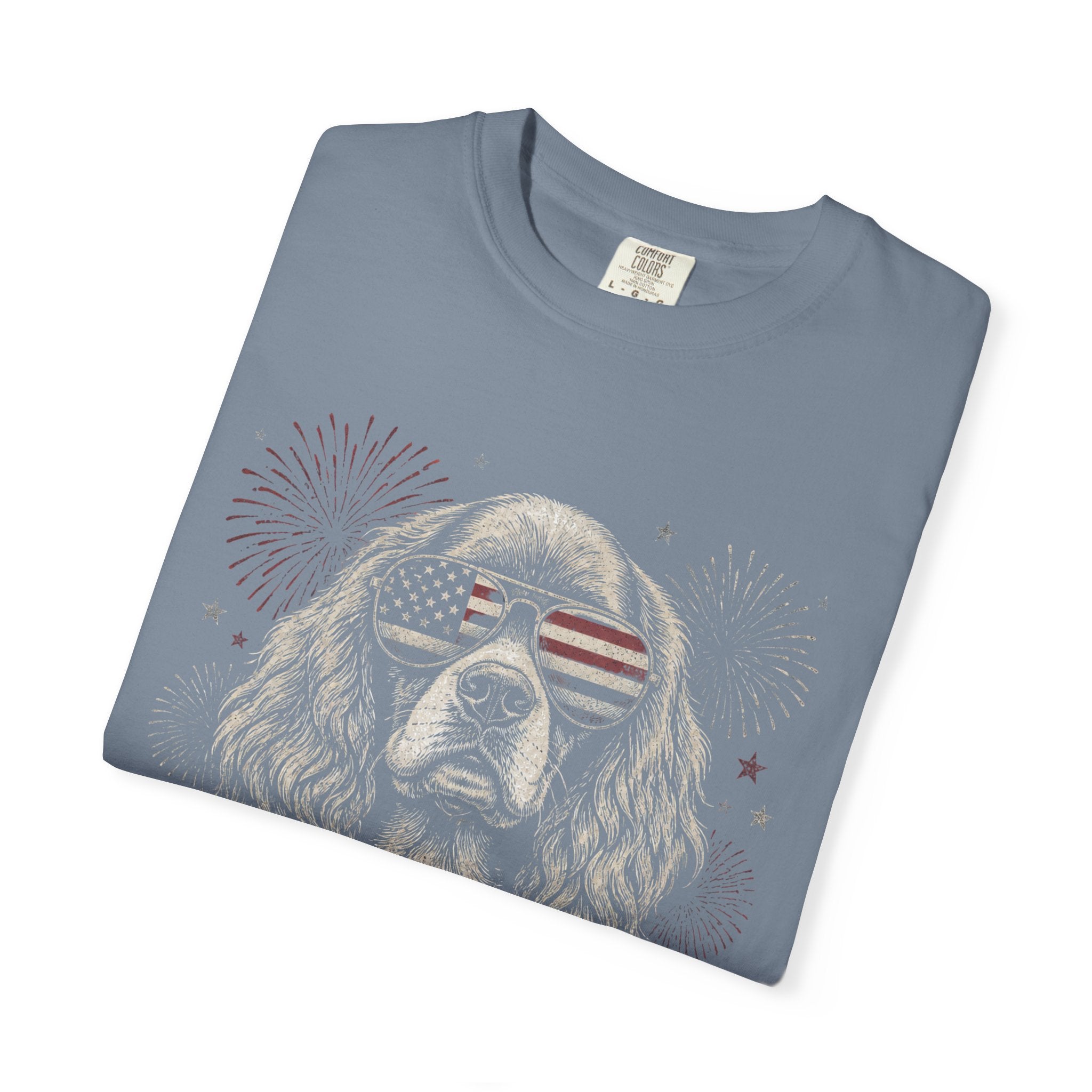 'MERICA Cocker Spaniel Aviator Sunglasses T-Shirt
