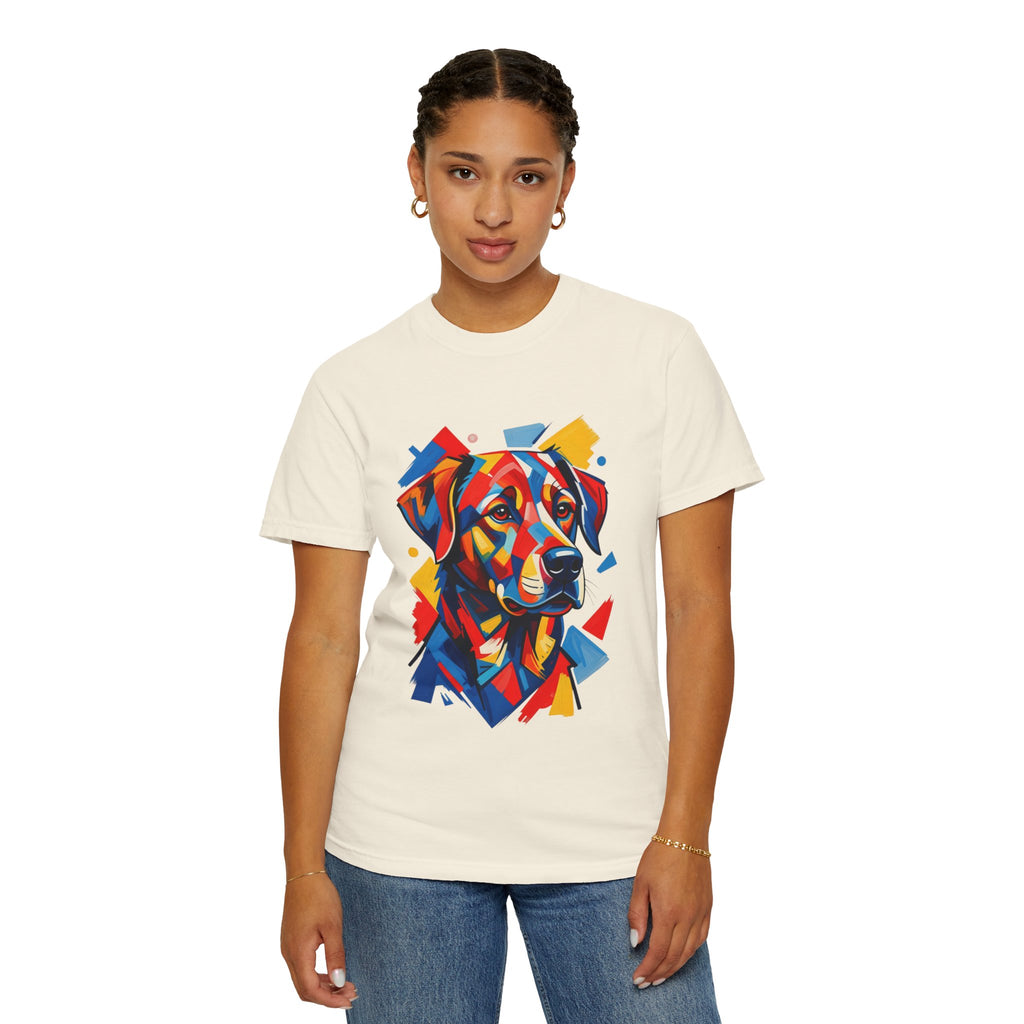 Labrador Pop-Art T-Shirt — Vibrant Multi-Color Dog Portrait
