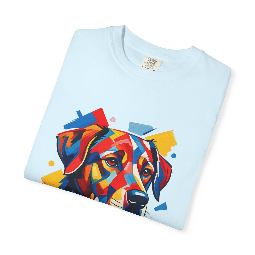 Labrador Pop-Art T-Shirt — Vibrant Multi-Color Dog Portrait
