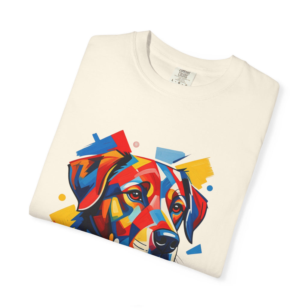Labrador Pop-Art T-Shirt — Vibrant Multi-Color Dog Portrait