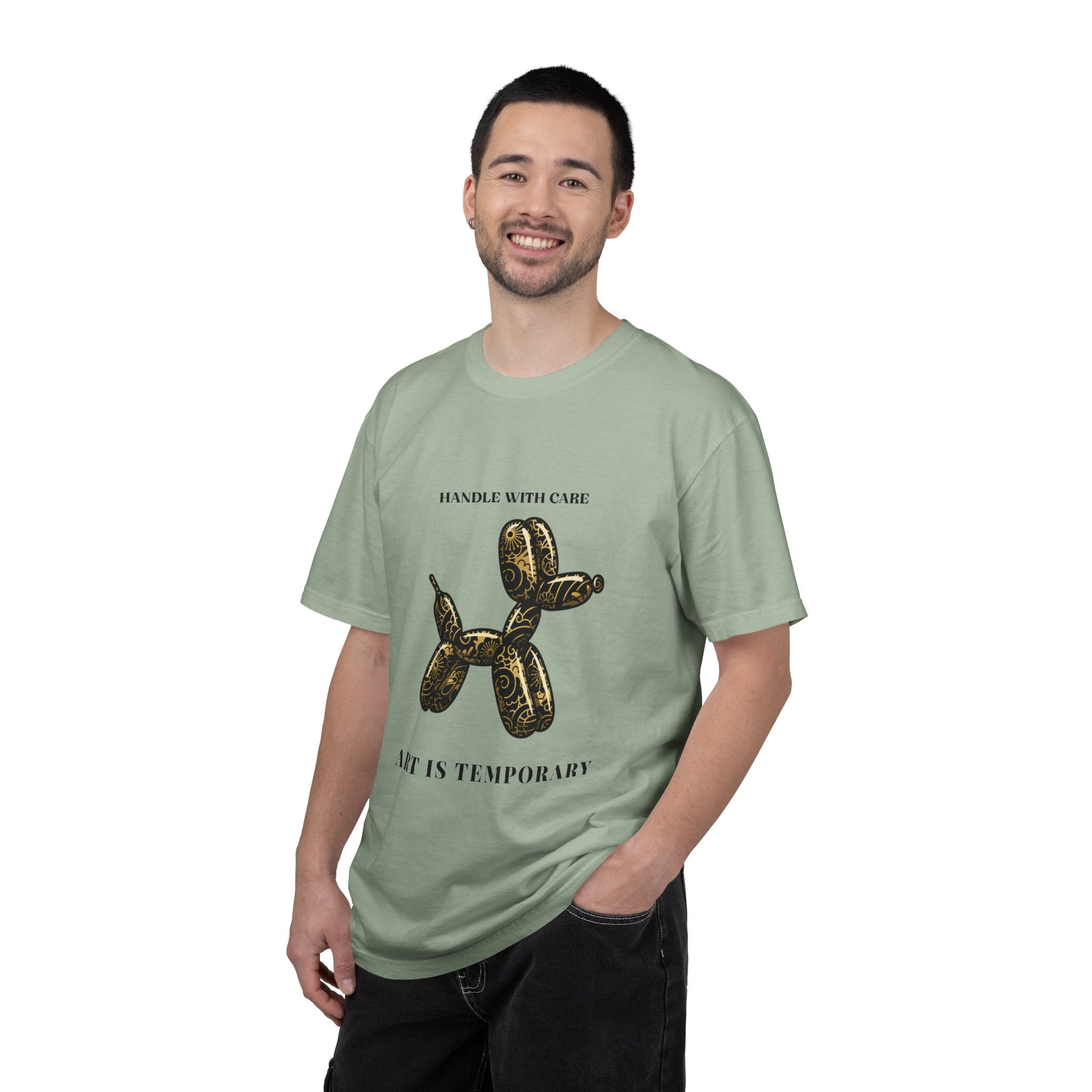 Art Is Temporary Balloon Dog T-Shirt — Handle With Care Graphic Tee