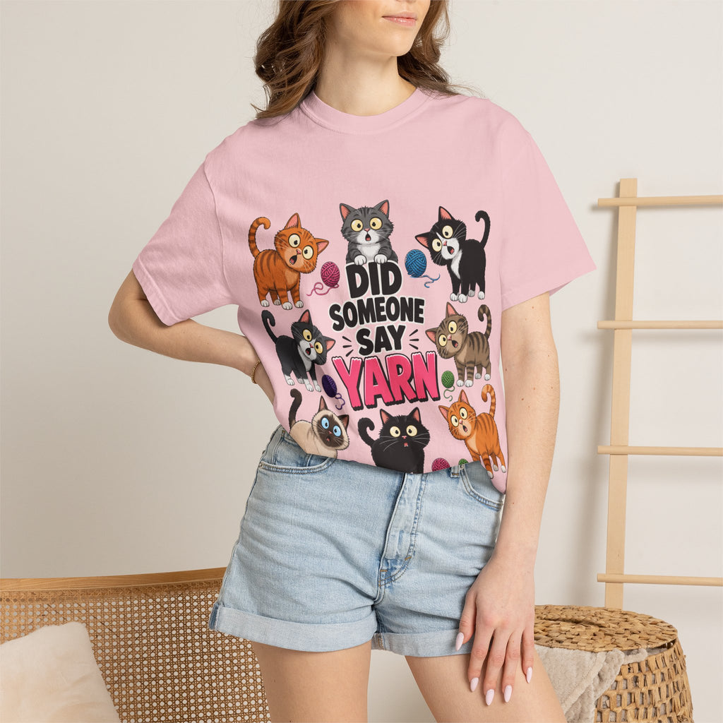 DID SOMEONE SAY YARN? Kittens Graphic T-Shirt