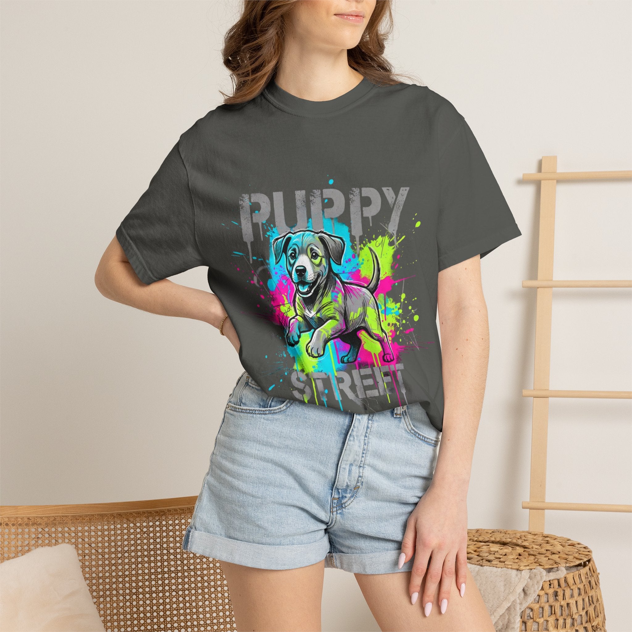 Jack Russell Puppy Street Art T-Shirt
