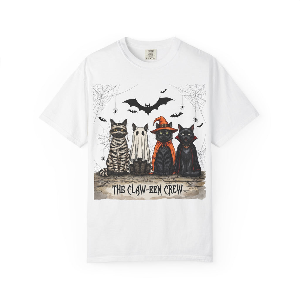 Halloween Cat Costume T-Shirt — "THE CLAW-EEN CREW"