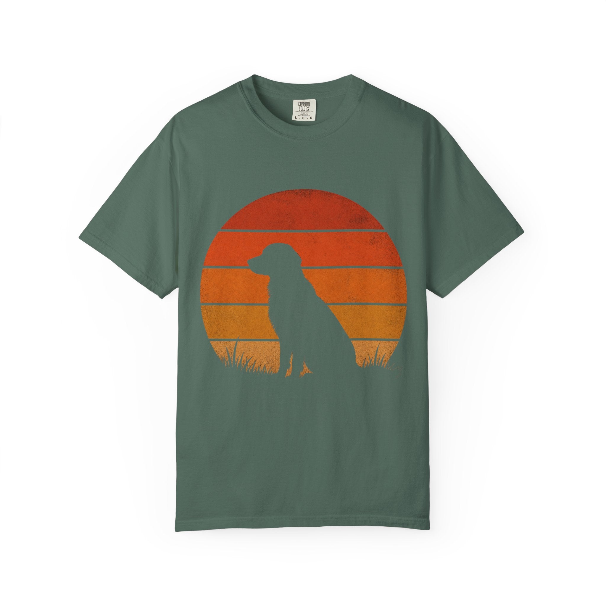 Dog Silhouette Sunset T-Shirt