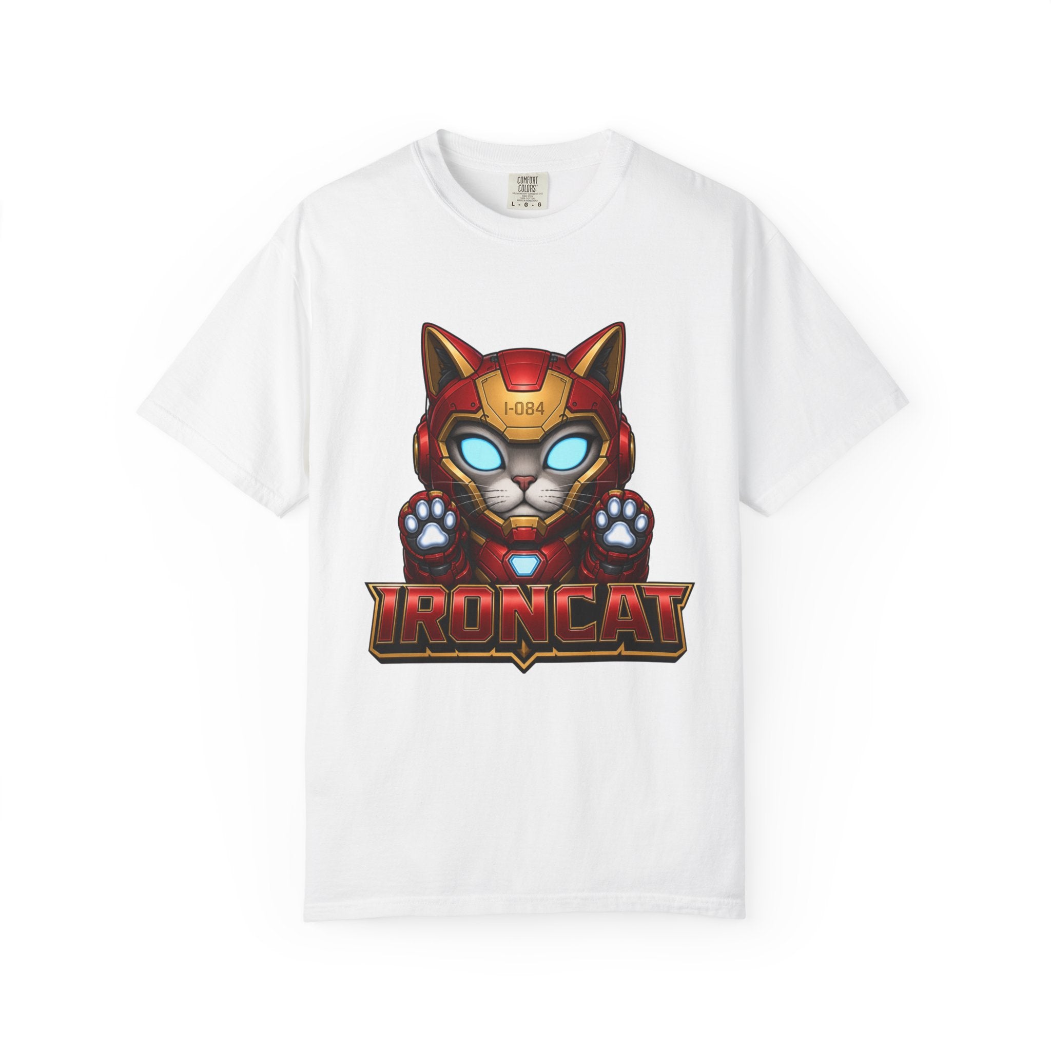 Ironcat T-Shirt — Superhero Mecha Cat Graphic Tee