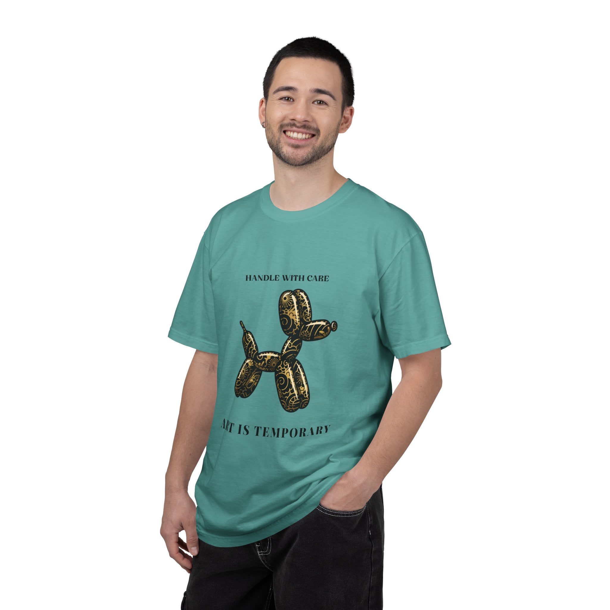 Art Is Temporary Balloon Dog T-Shirt — Handle With Care Graphic Tee
